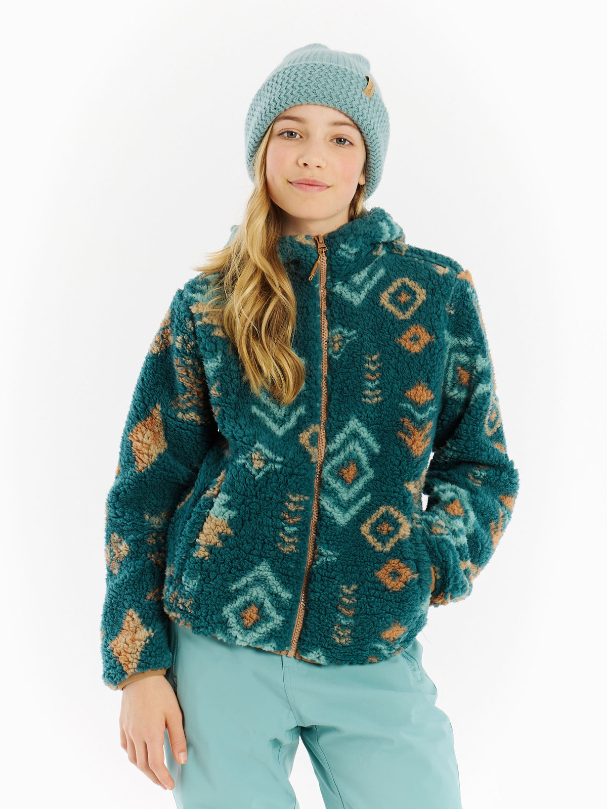 PROTEST PRTEvelyn JR Full Zip Hoody | Rainstorm Blue