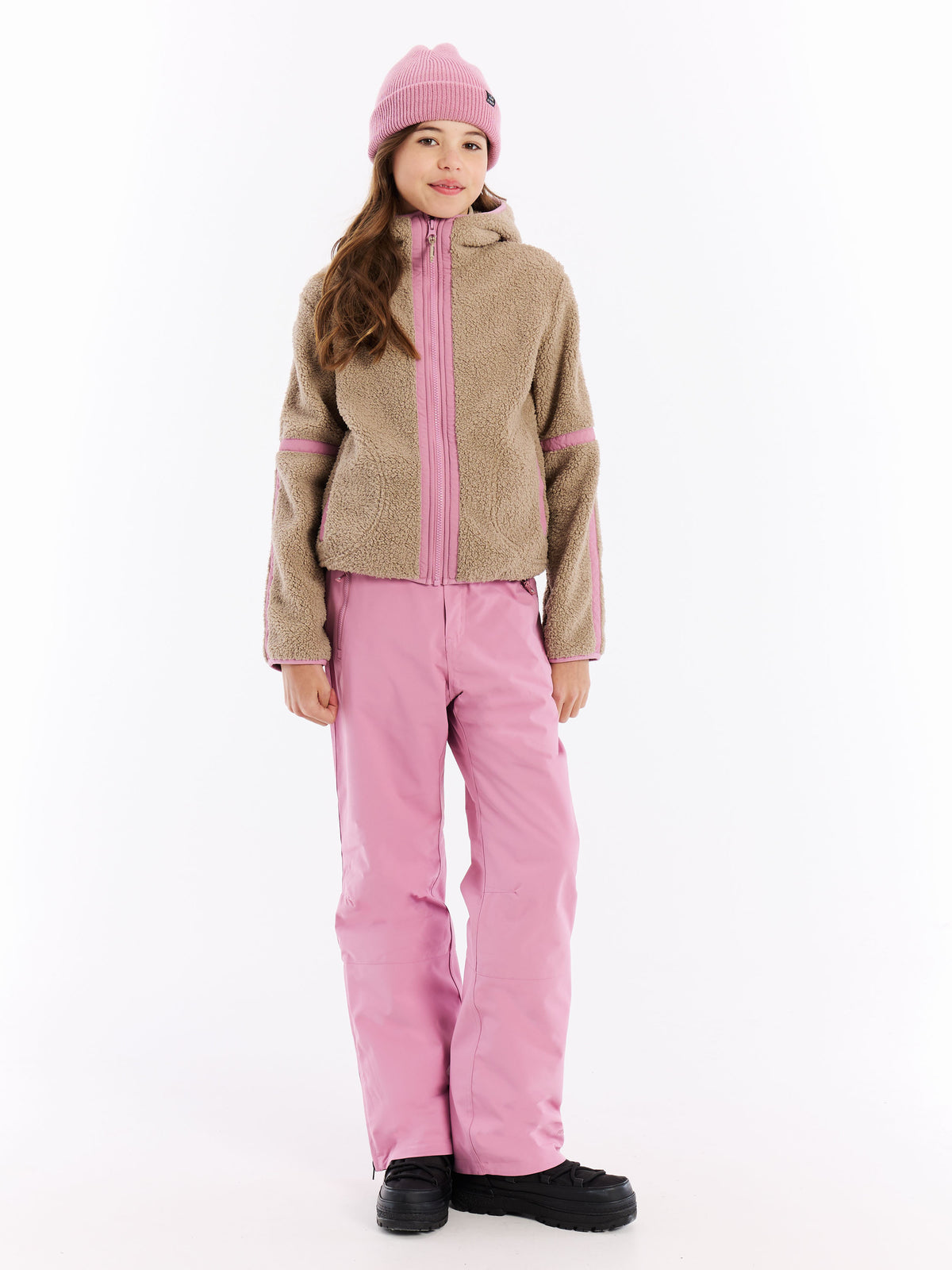 PROTEST PRTJaggy JR Full Zip Hoody | BambooBeige