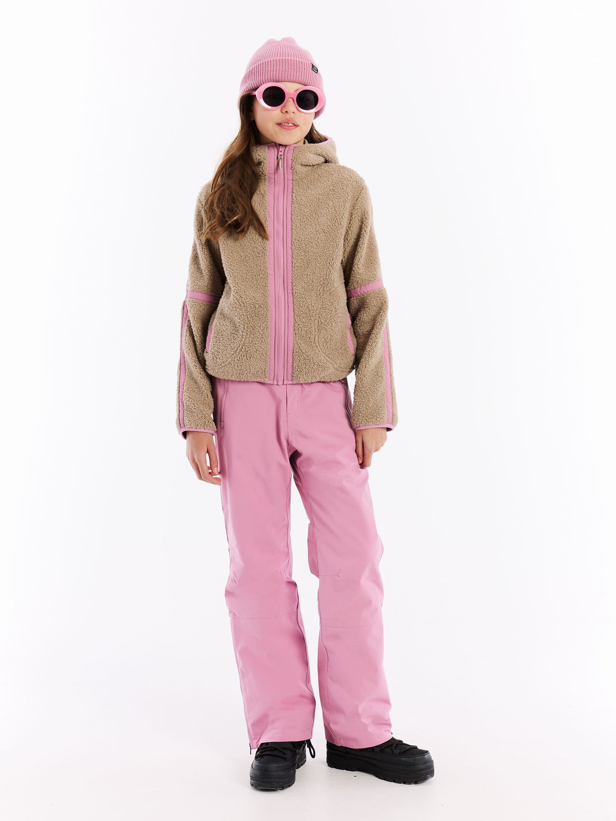 PROTEST PRTJaggy JR Full Zip Hoody | BambooBeige