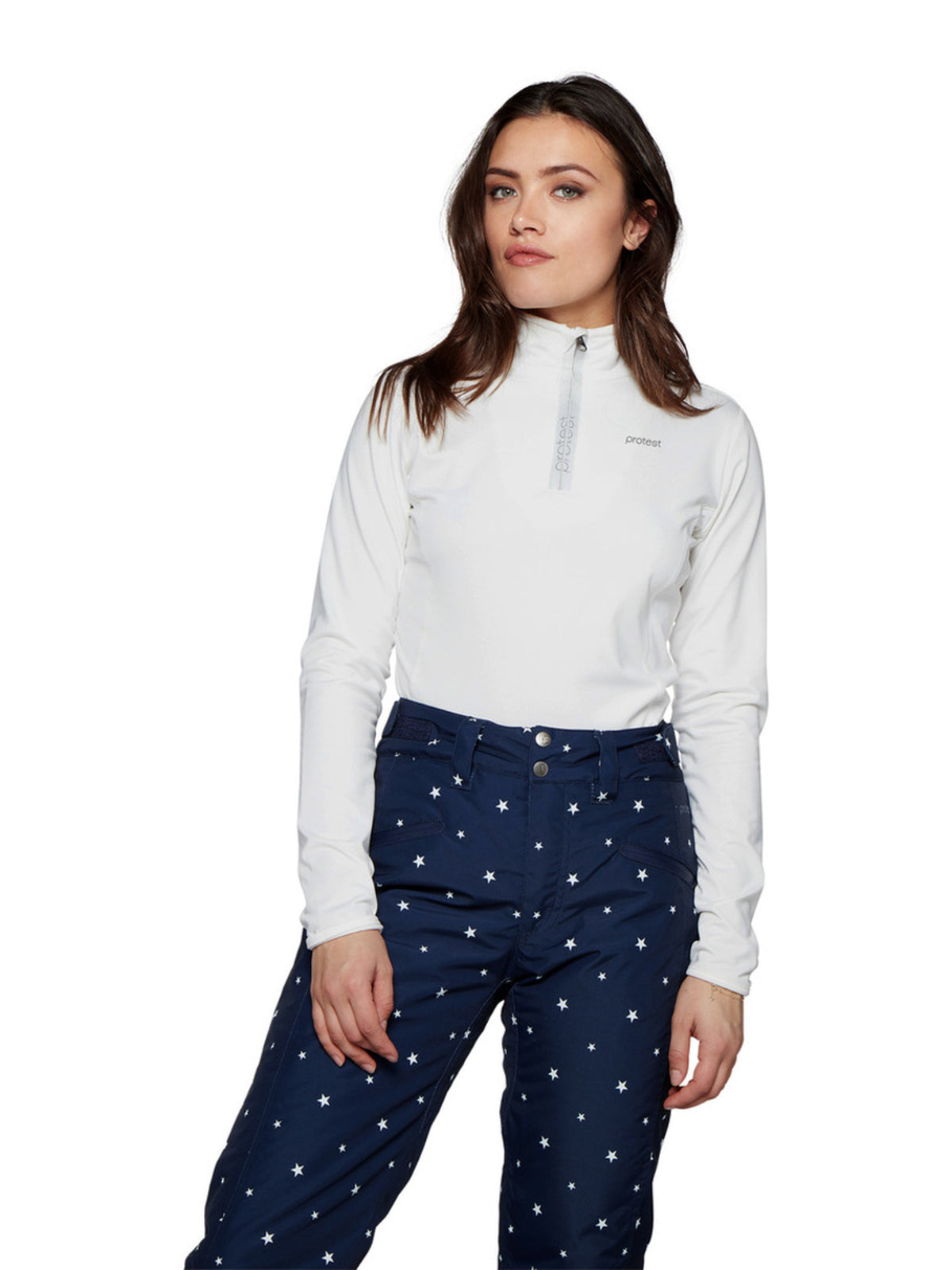 PROTEST FABRIZOY 1/4 zip top | Seashelloffwhite