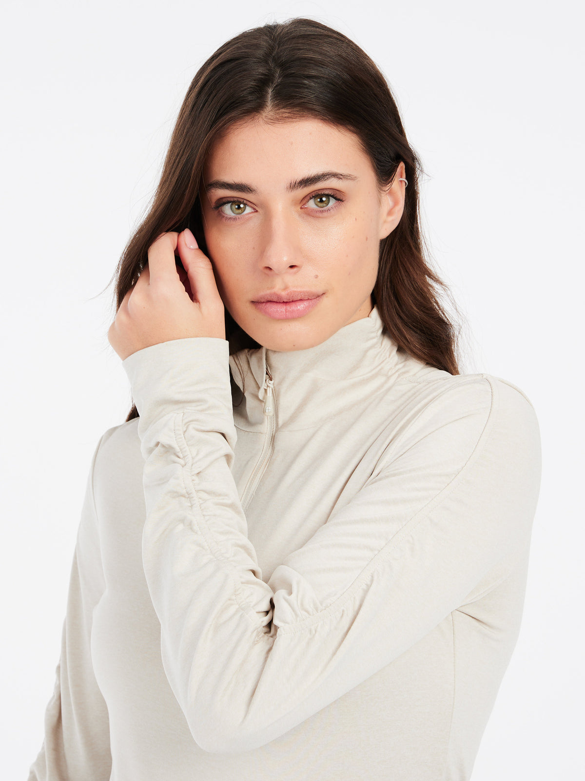 PROTEST PRTHEY 1/4 zip active top | Kitoffwhite