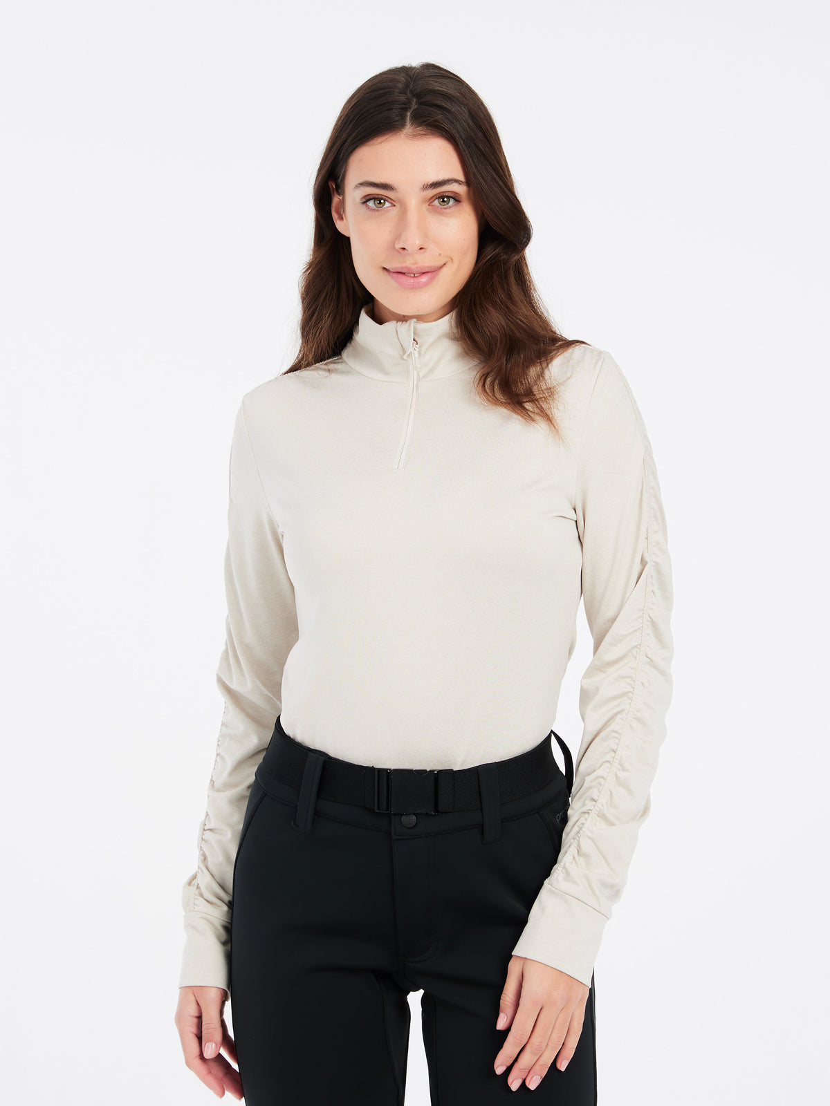 PROTEST PRTHEY 1/4 zip active top | Kitoffwhite