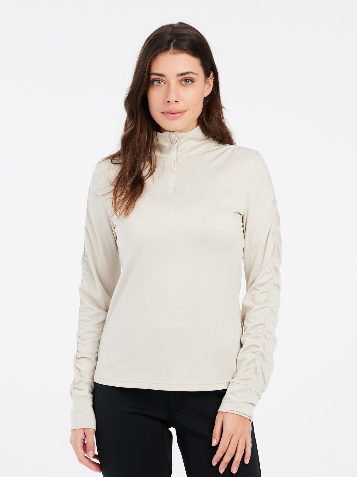 PROTEST PRTHEY 1/4 zip active top | Kitoffwhite