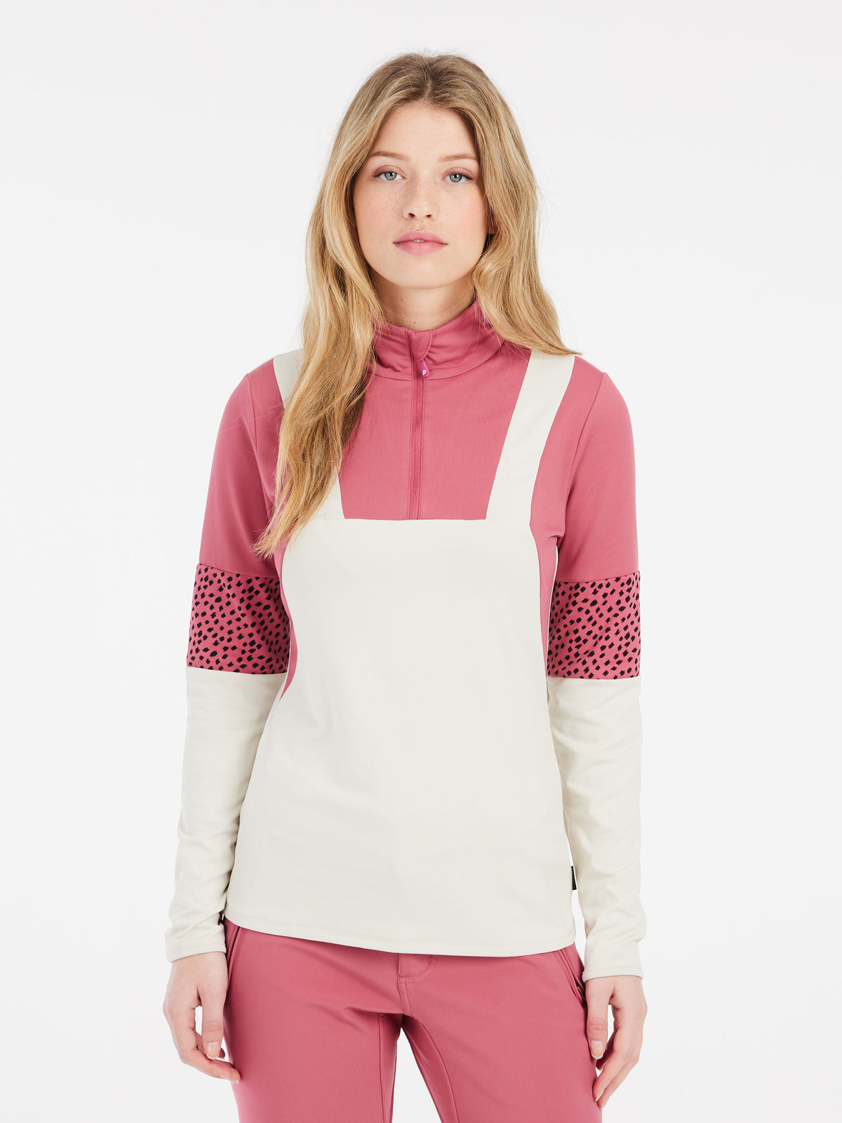 PROTEST PRTMORPH 1/4 zip active t | Rose Dust