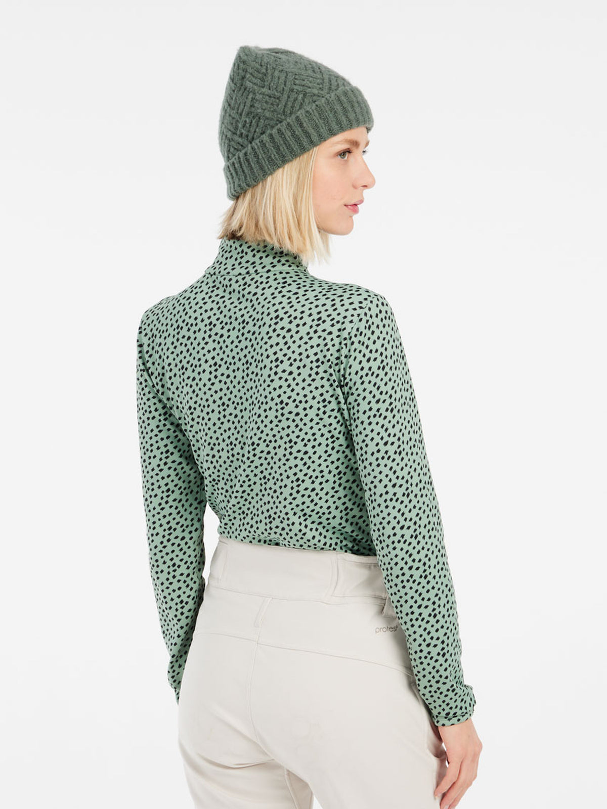 PROTEST PRTKACEY 1/4 zip active t | Green Baygreen