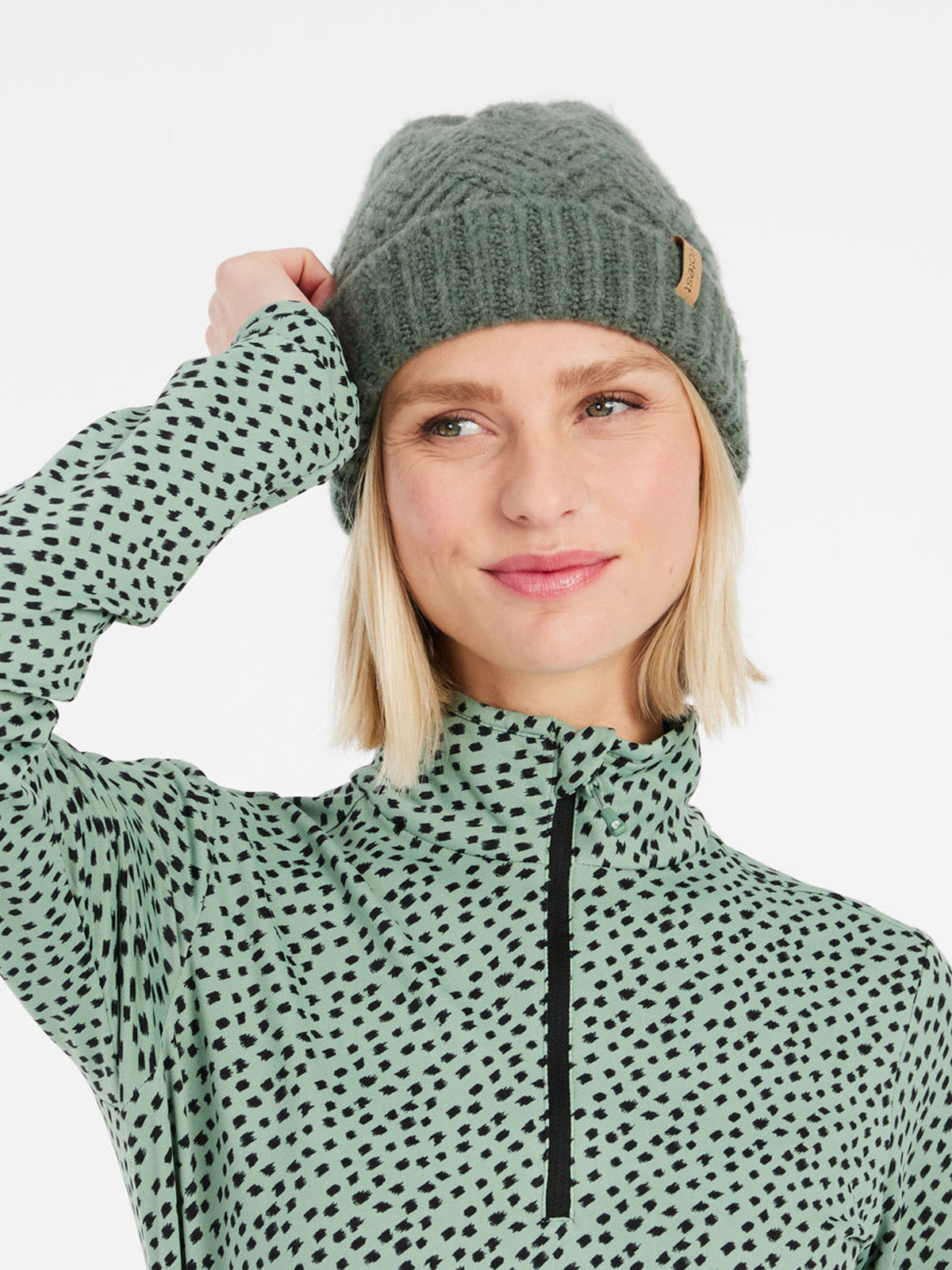 PROTEST PRTKACEY 1/4 zip active t | Green Baygreen