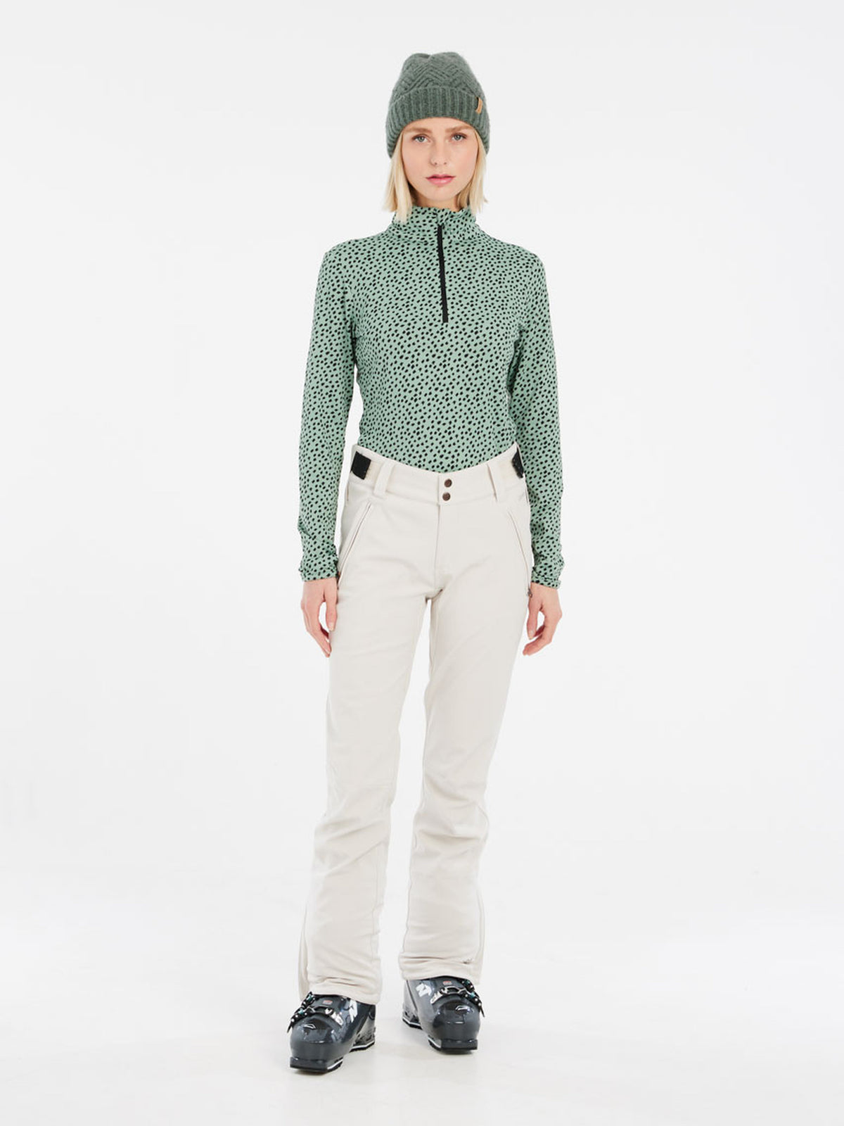 PROTEST PRTKACEY 1/4 zip active t | Green Baygreen