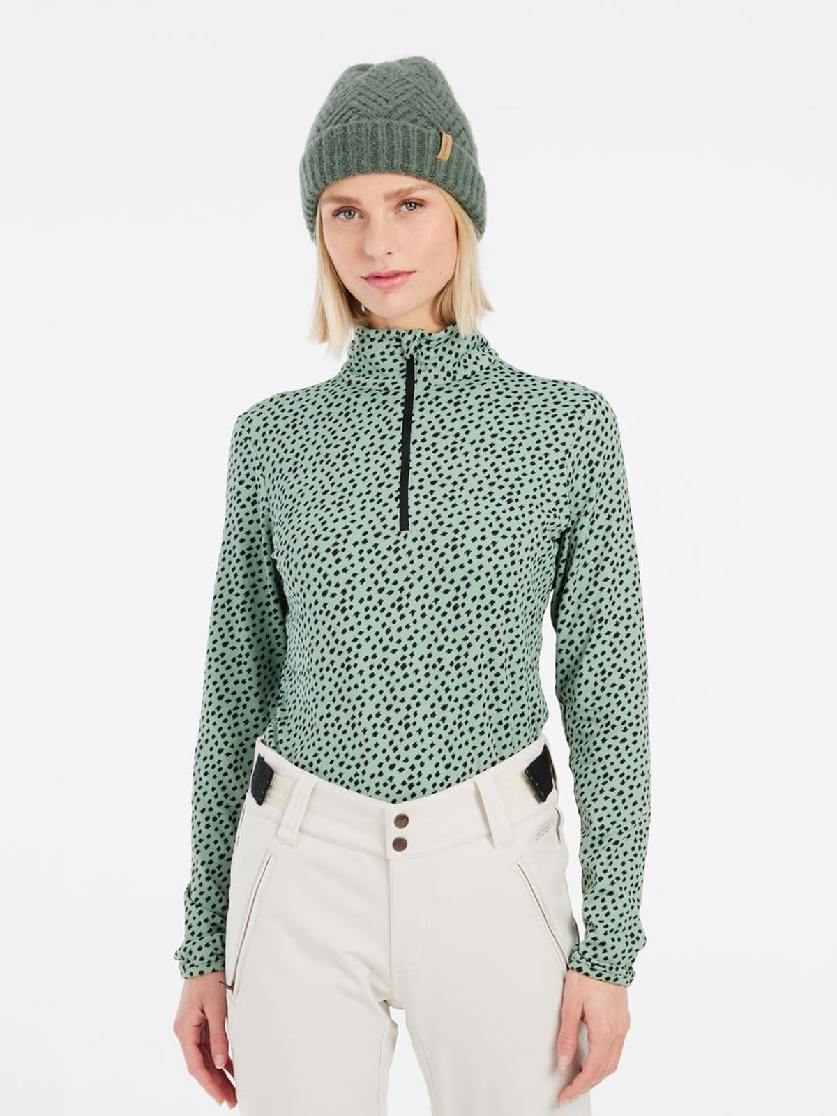 PROTEST PRTKACEY 1/4 zip active t | Green Baygreen