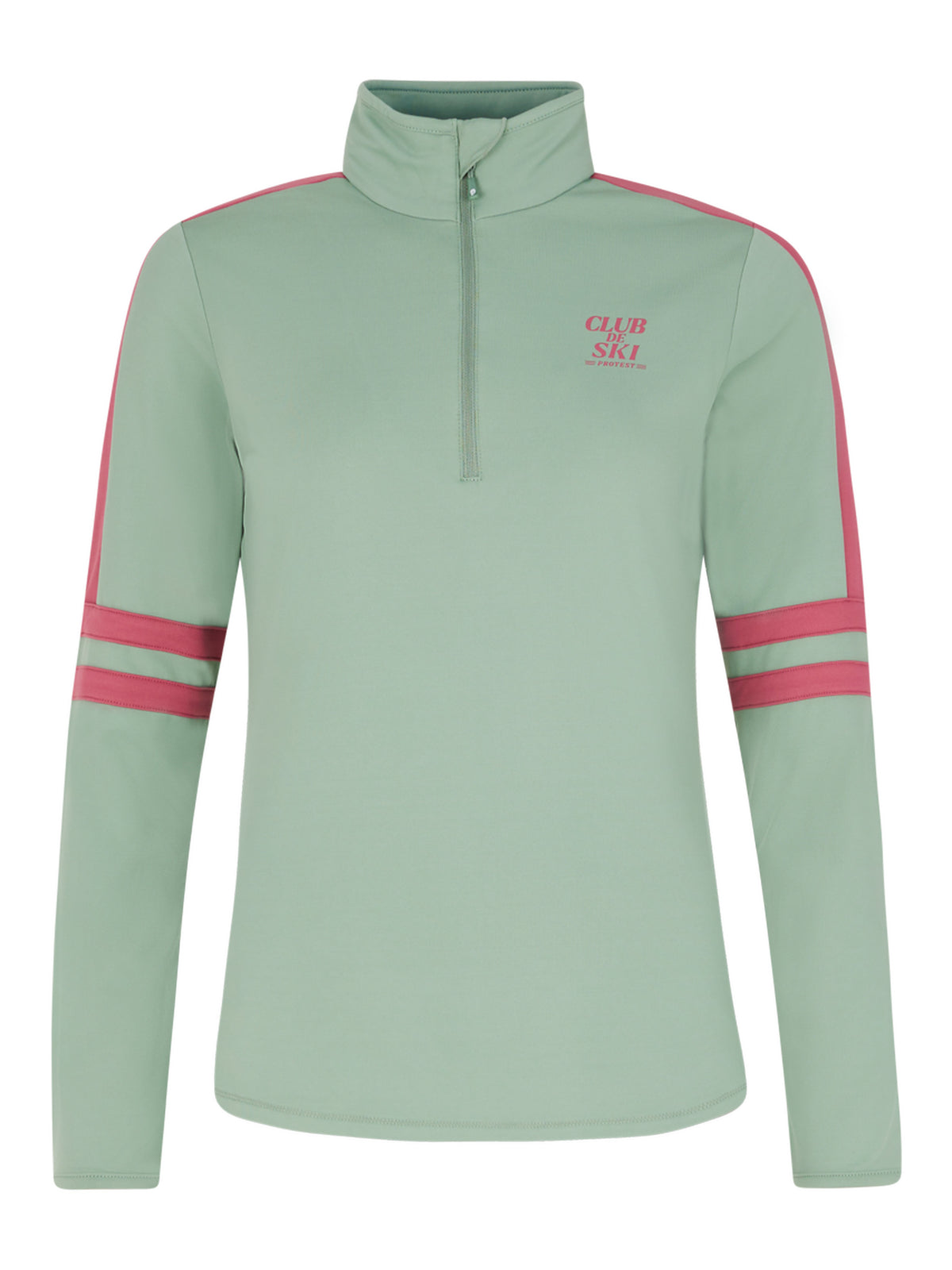 PROTEST PRTPRUE 1/4 zip active to | Green Baygreen
