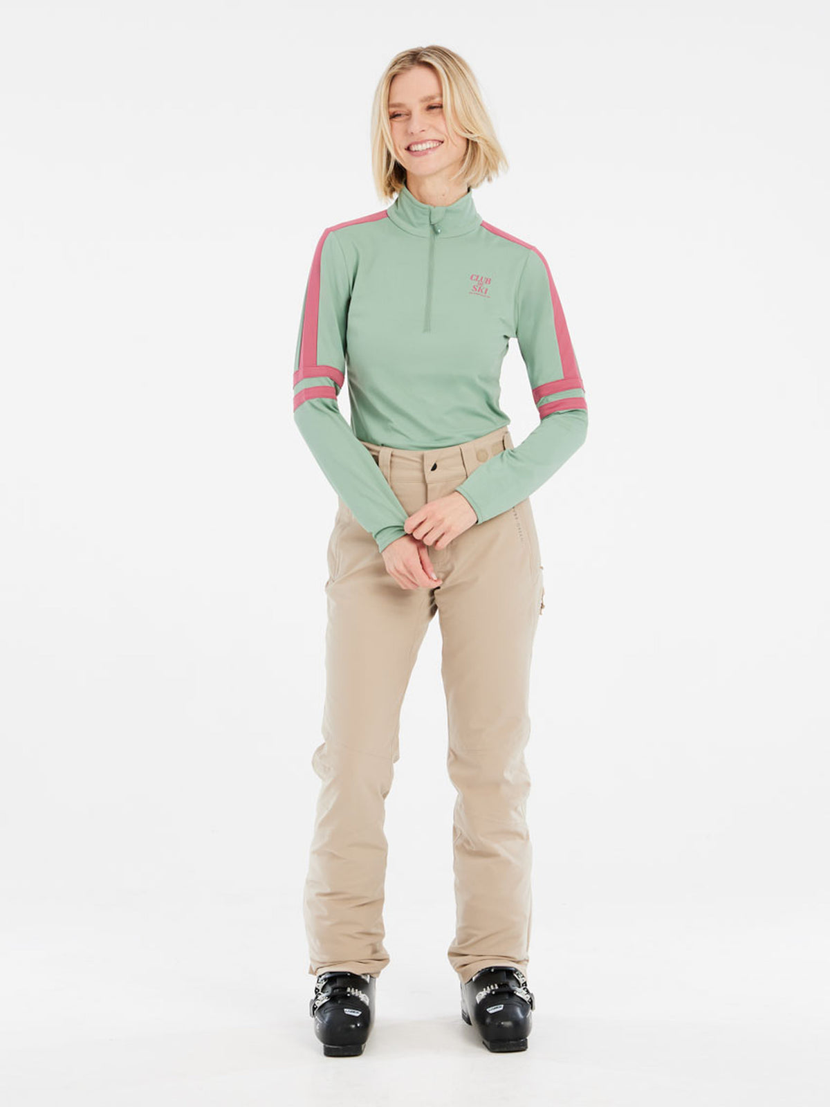 PROTEST PRTPRUE 1/4 zip active to | Green Baygreen