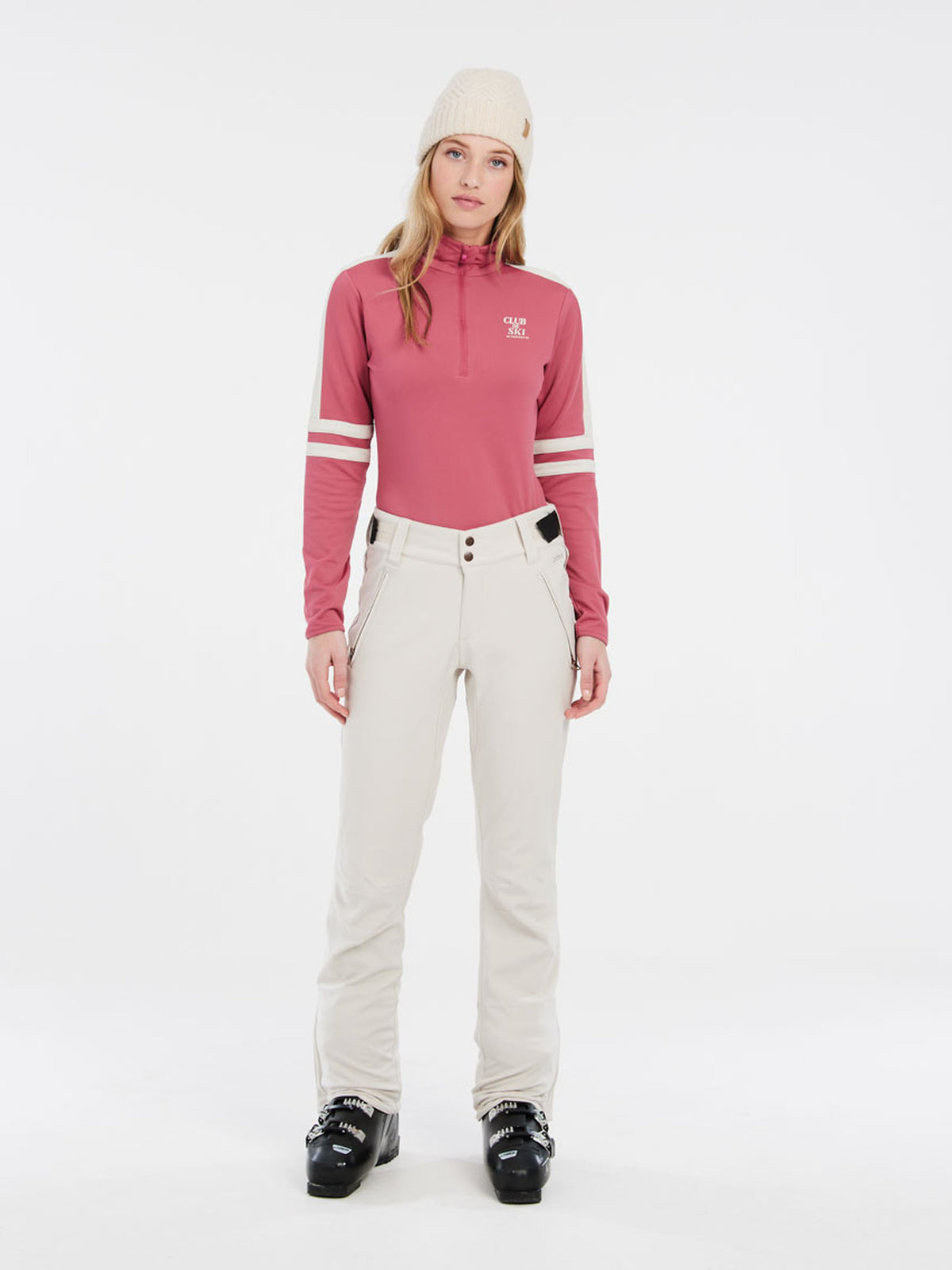PROTEST PRTPRUE 1/4 zip active to | Rose Dust