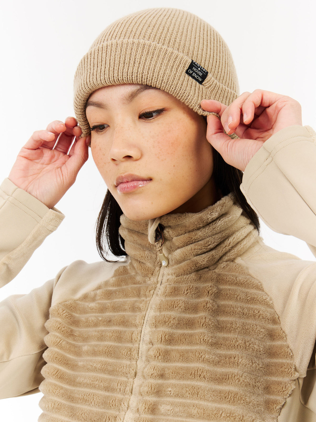 PROTEST PRTDELAY Outdoor sweaters & Zip ups | BambooBeige
