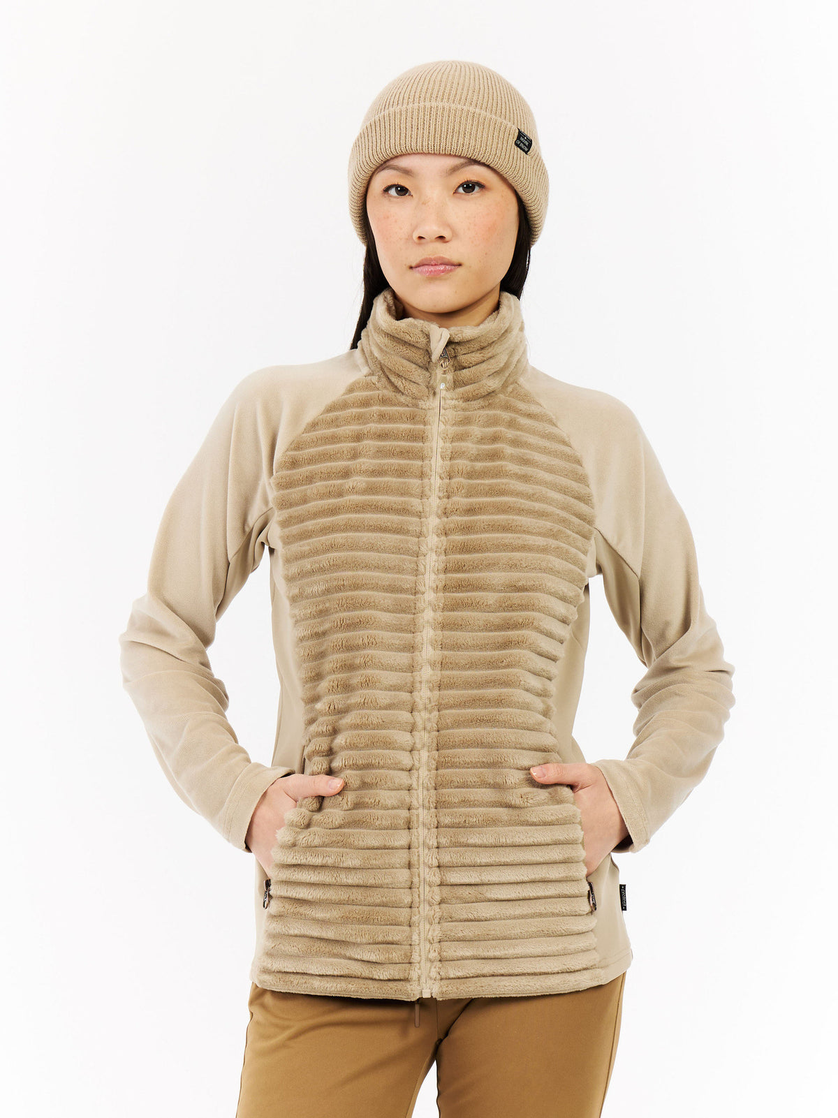 PROTEST PRTDELAY Outdoor sweaters & Zip ups | BambooBeige