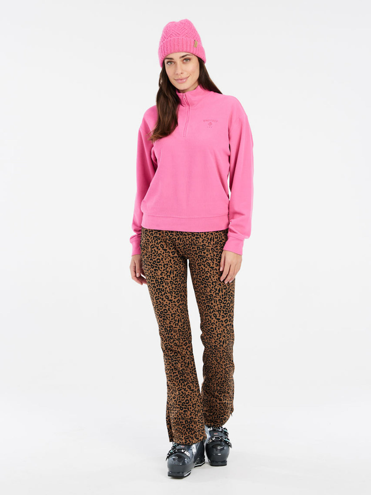 PROTEST PRTNAPPA outdoor 1/4 zip | Foxy Pink