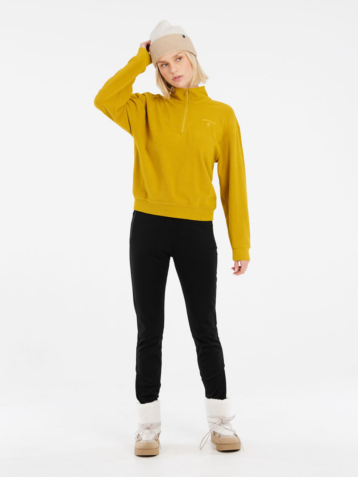 PROTEST PRTNAPPA outdoor 1/4 zip | OliveOil Green