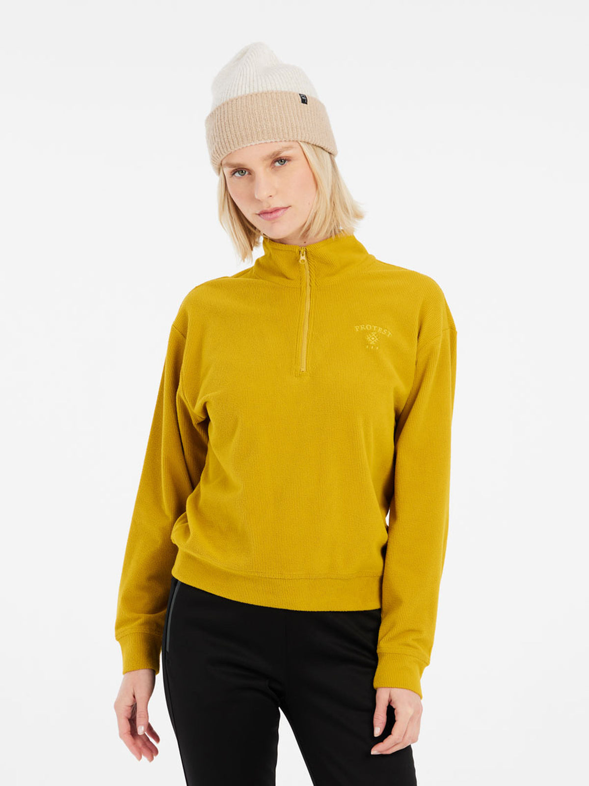 PROTEST PRTNAPPA outdoor 1/4 zip | OliveOil Green