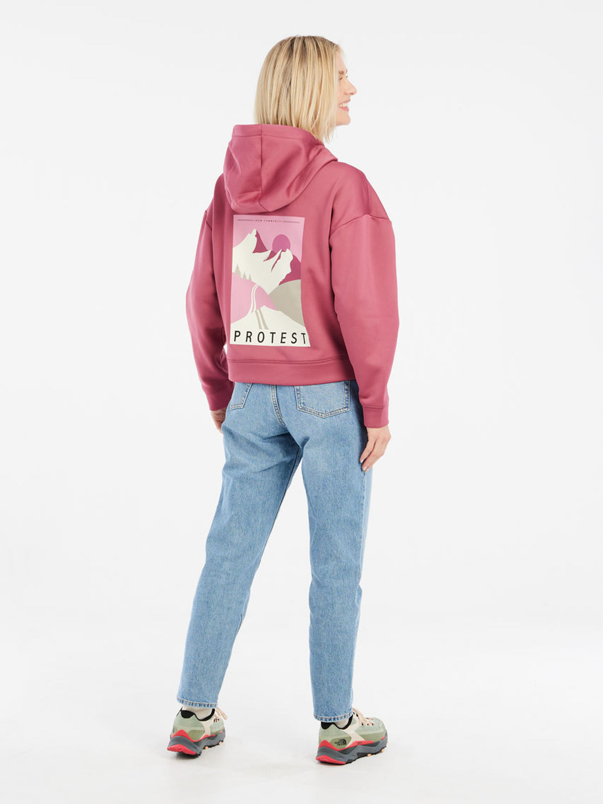 PROTEST PRTTEAM fullziphoody | Rose Dust