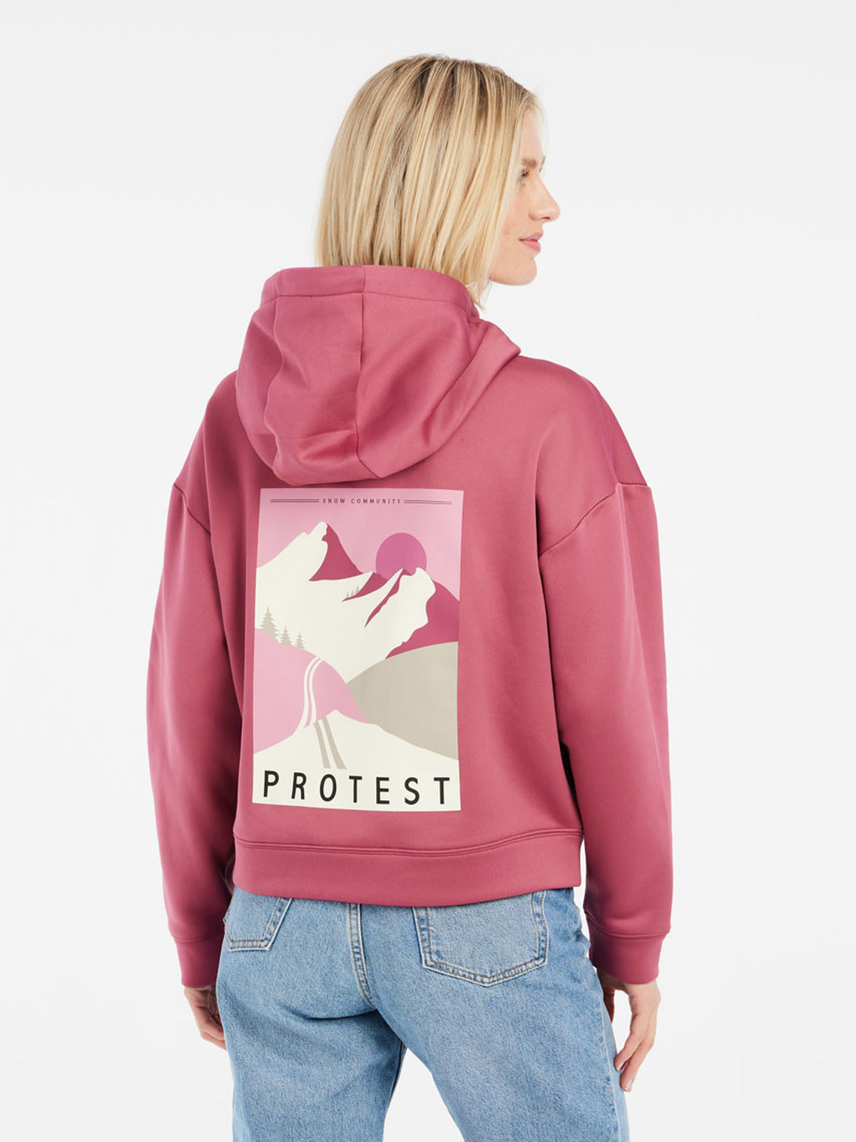 PROTEST PRTTEAM fullziphoody | Rose Dust