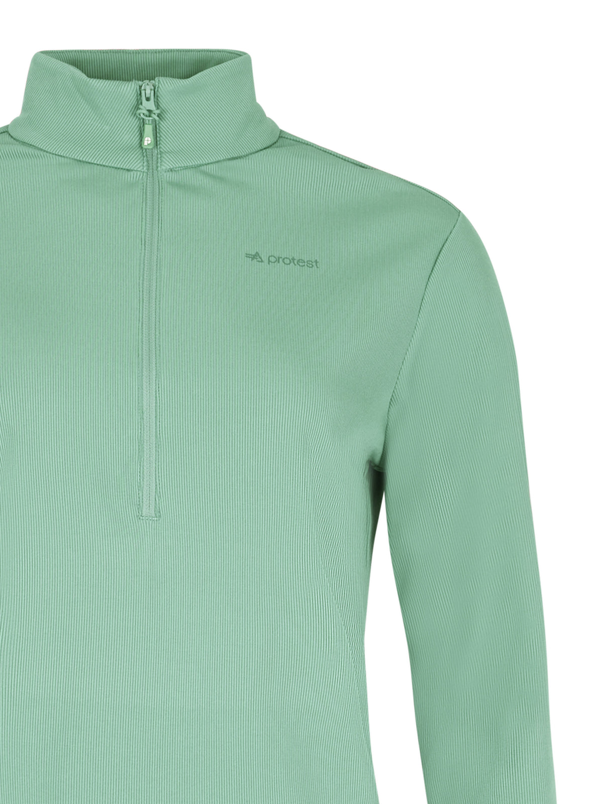 PROTEST PRTCUPID 1/4 zip active t | Green Baygreen