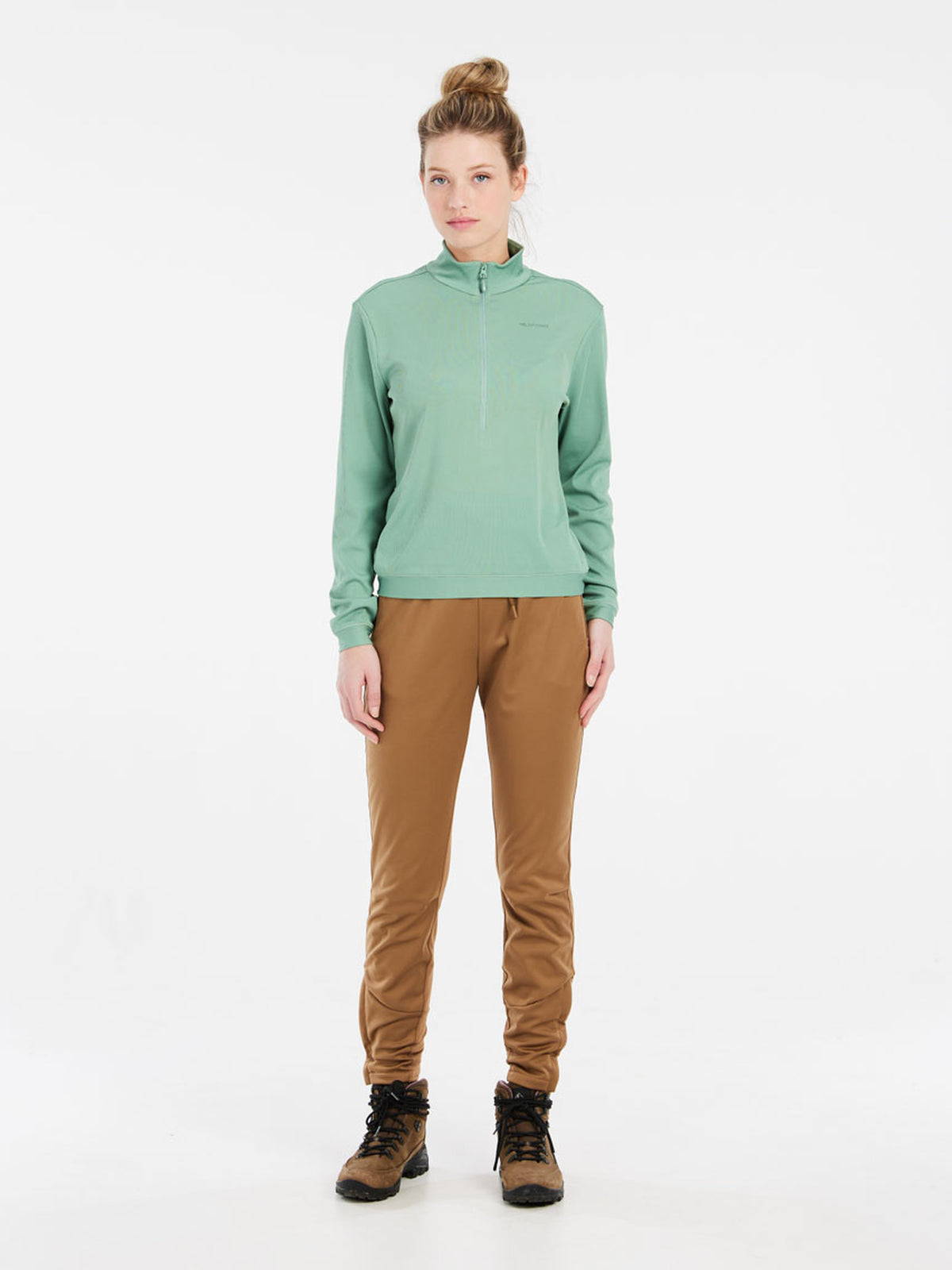 PROTEST PRTCUPID 1/4 zip active t | Green Baygreen