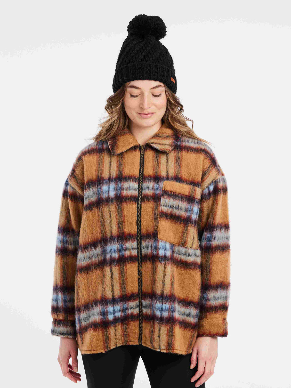 PROTEST PRTBADIA fullziptop | Nutty Cognac