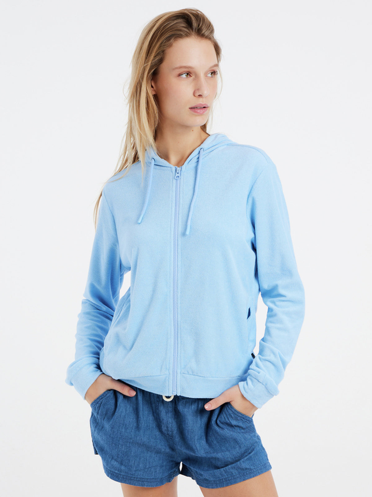 PROTEST NXGMAYON full zip hoody | Chambray Blue