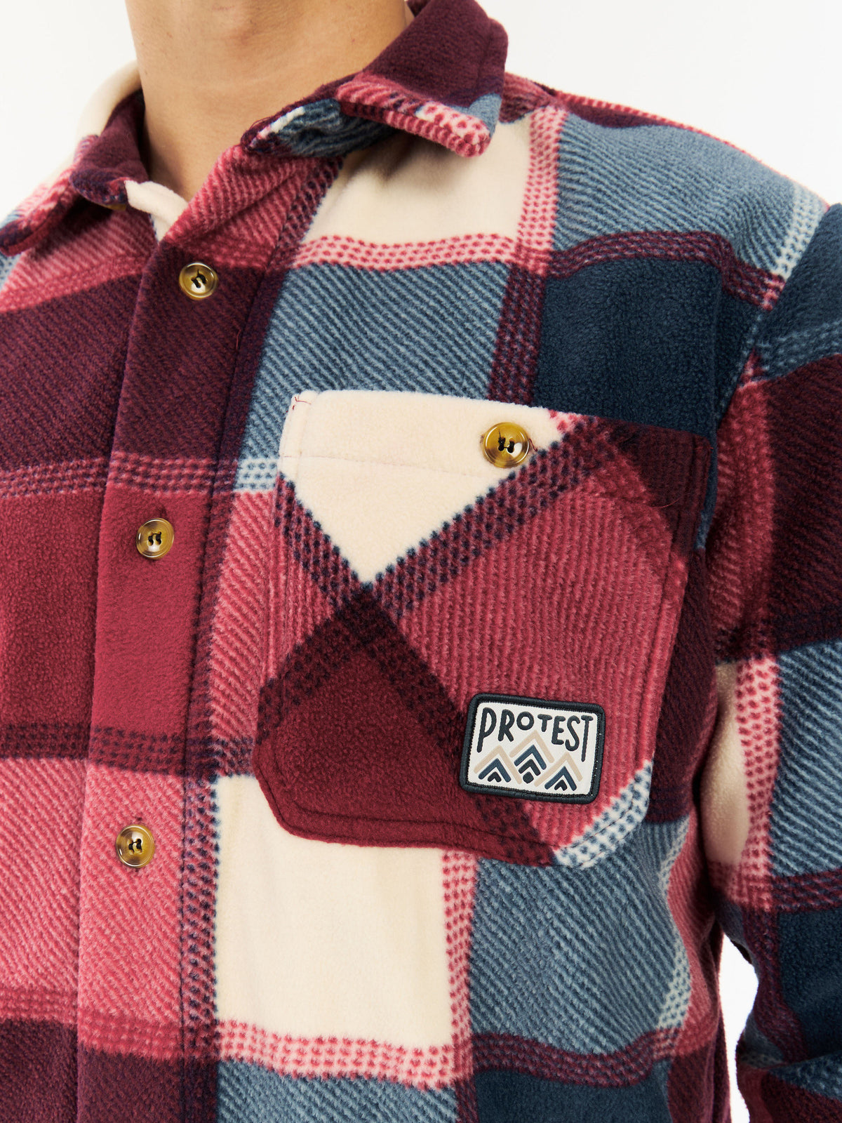 PROTEST PRTMitchel Outdoor sweaters & Zip ups | Velvet red