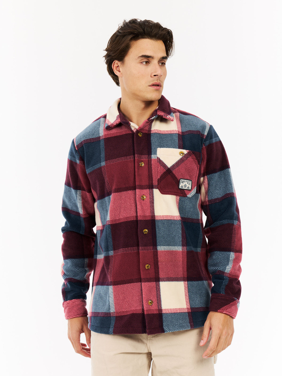 PROTEST PRTMitchel Outdoor sweaters & Zip ups | Velvet red