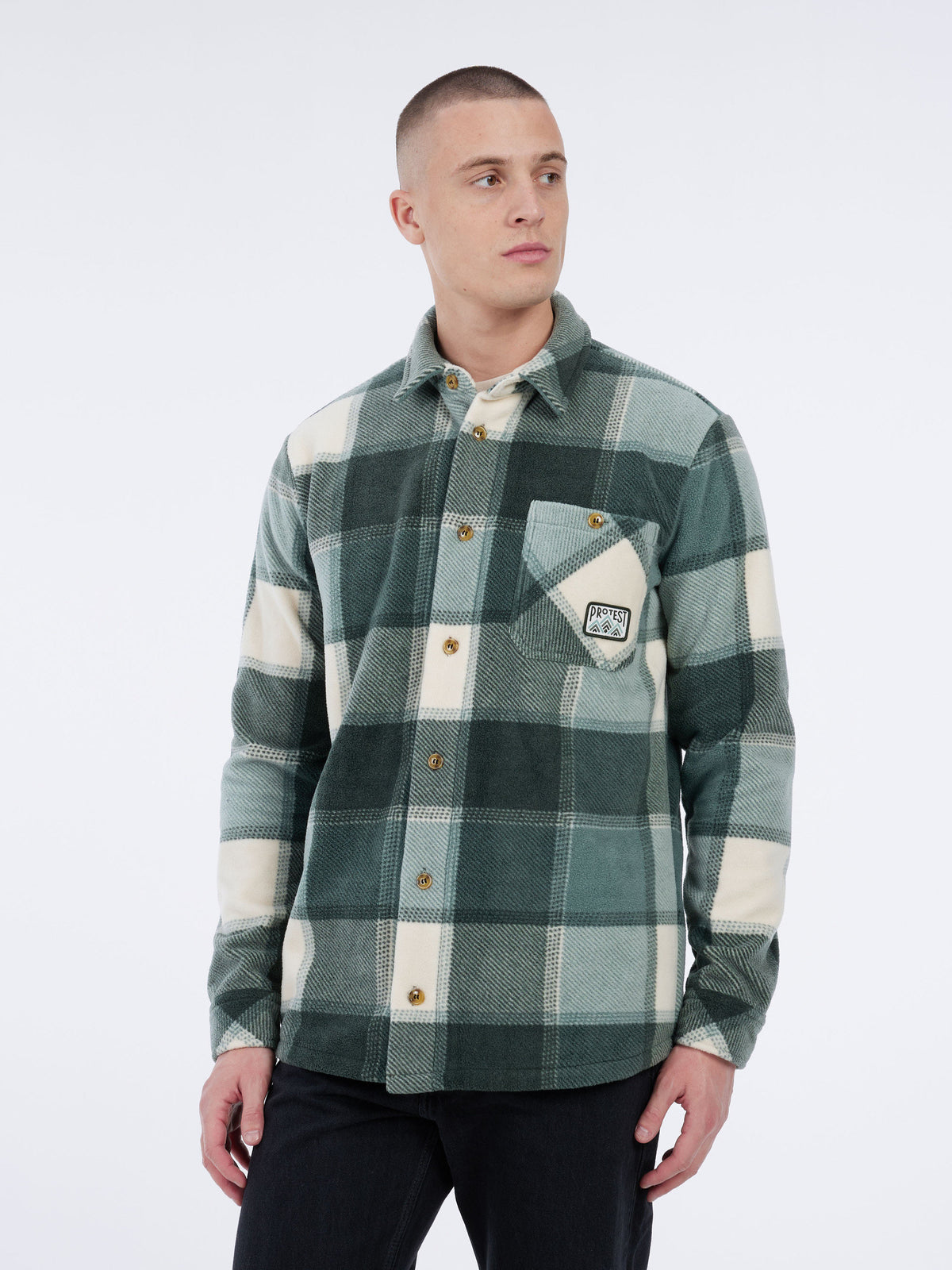 PROTEST PRTMitchel Outdoor sweaters & Zip ups | Kale green