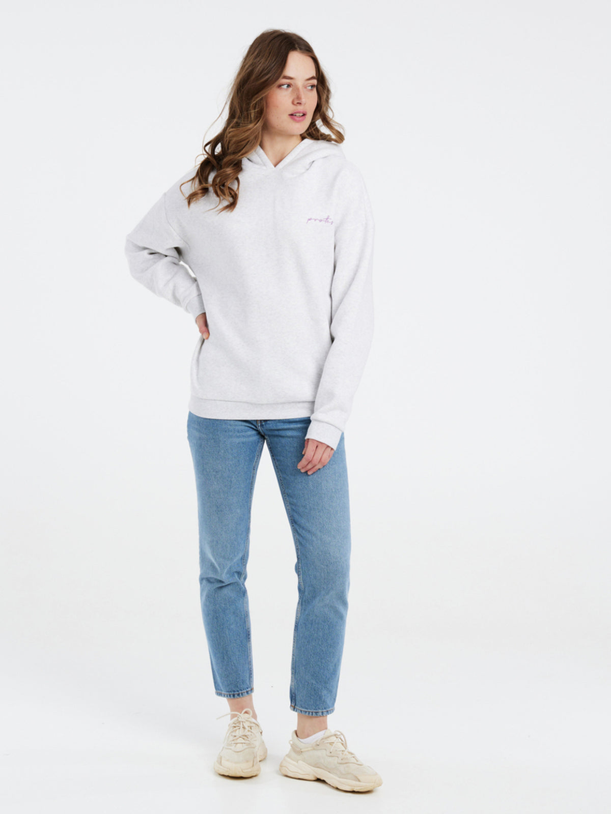 PROTEST PRTDAFNE hoody | White Melange