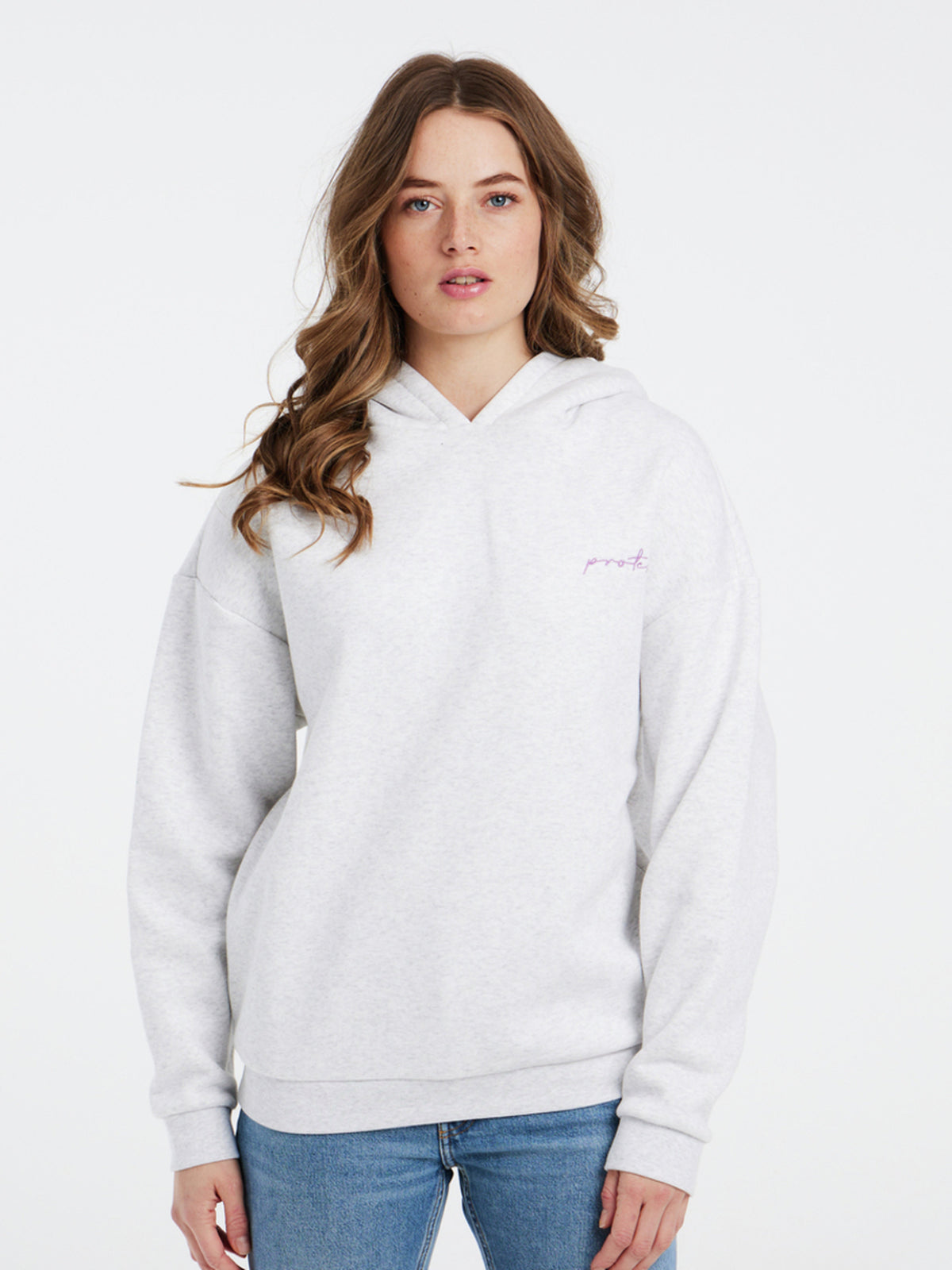PROTEST PRTDAFNE hoody | White Melange