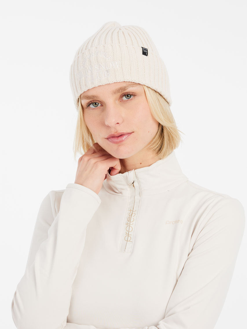 PROTEST FABRIZ 1/4 Zip Top | Kitoffwhite