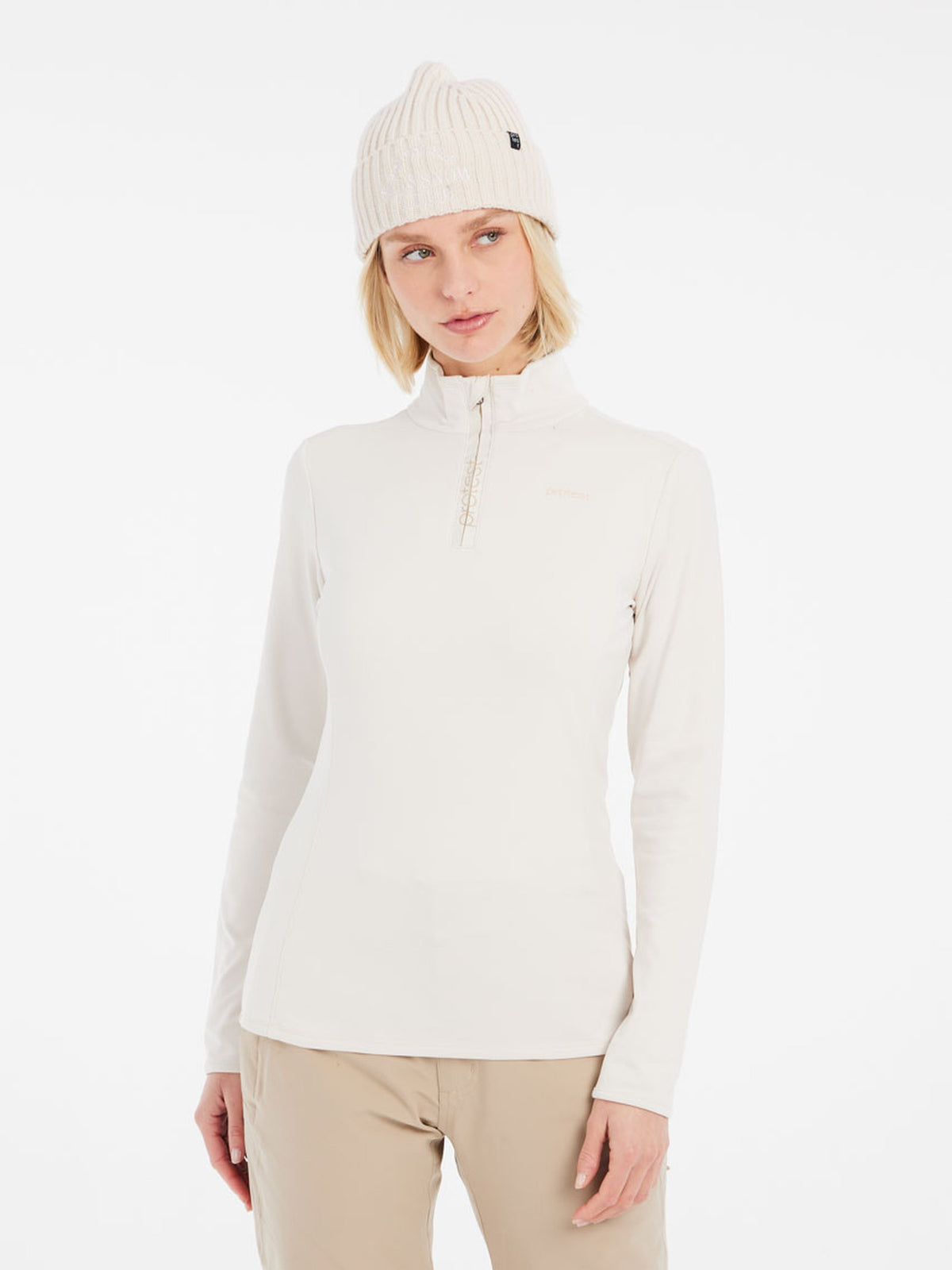 PROTEST FABRIZ 1/4 zip top | Kitoffwhite