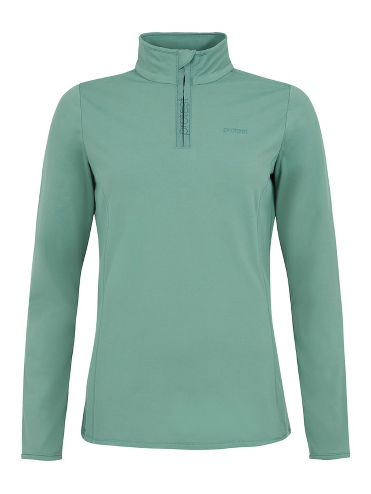 PROTEST FABRIZ 1/4 zip top | Crocodile Green
