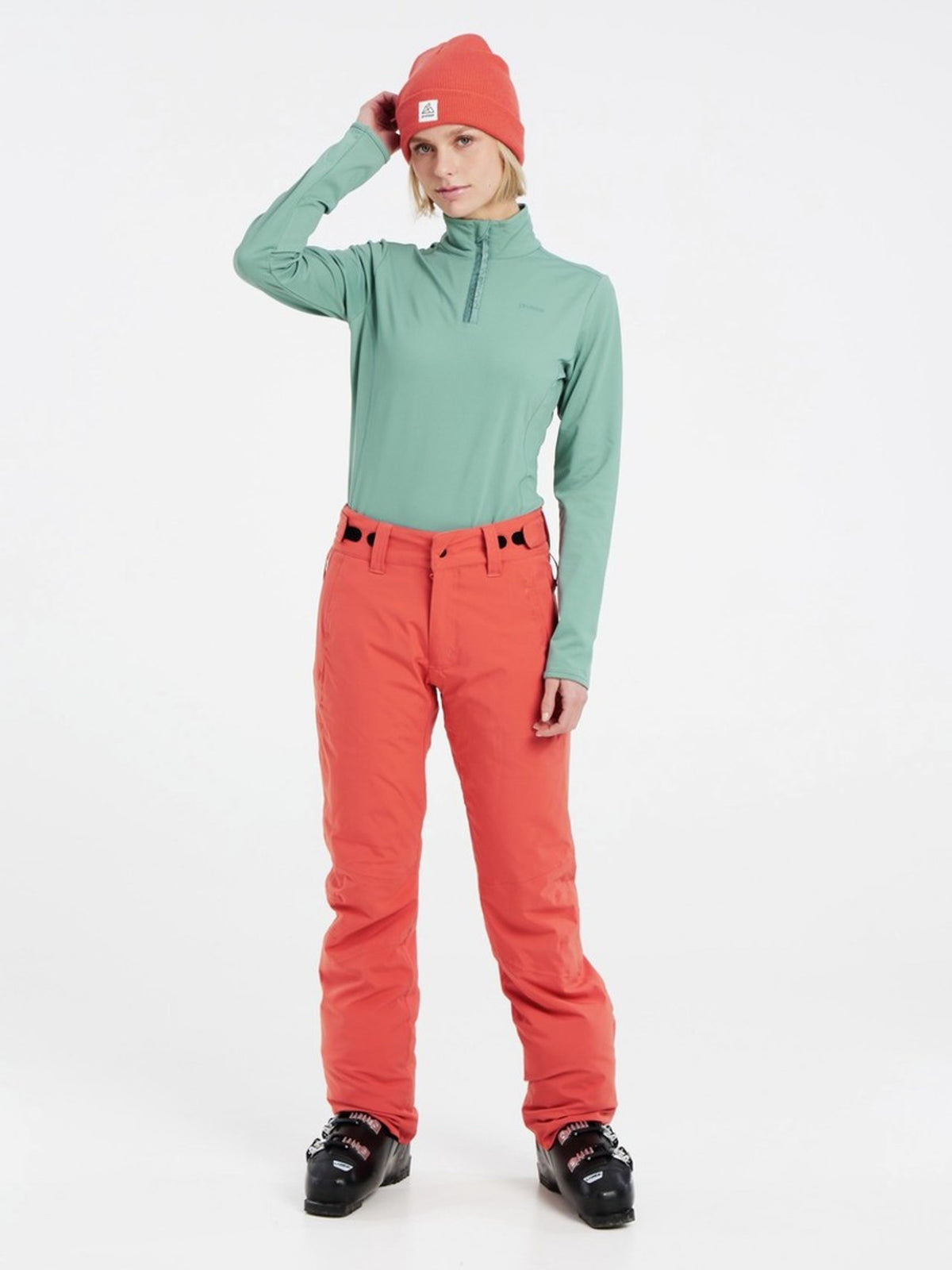 PROTEST FABRIZ 1/4 zip top | Crocodile Green