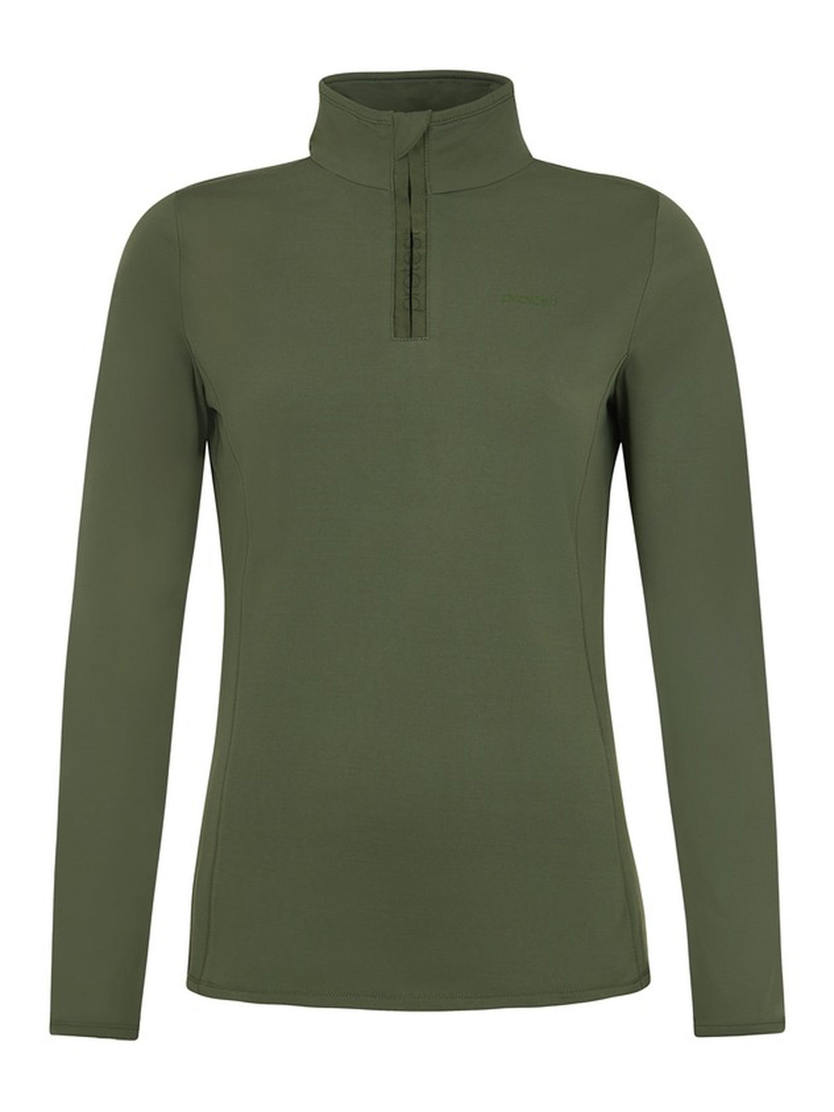 PROTEST FABRIZ 1/4 zip top | Botanic Green