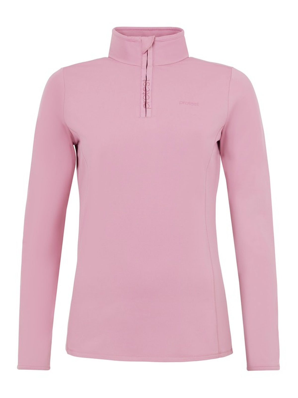 PROTEST FABRIZ 1/4 zip top | Cameo Pink
