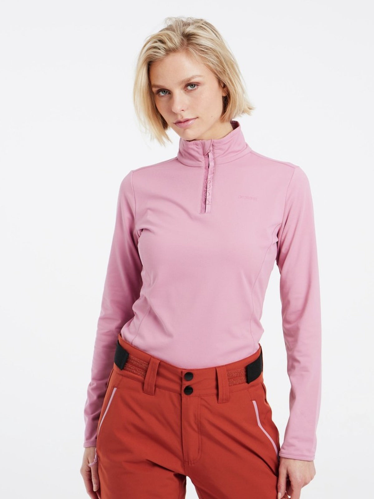PROTEST FABRIZ 1/4 zip top | Cameo Pink