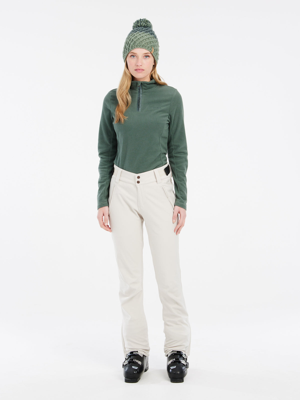 PROTEST MUTEZ 1/4 zip top | Evergreen
