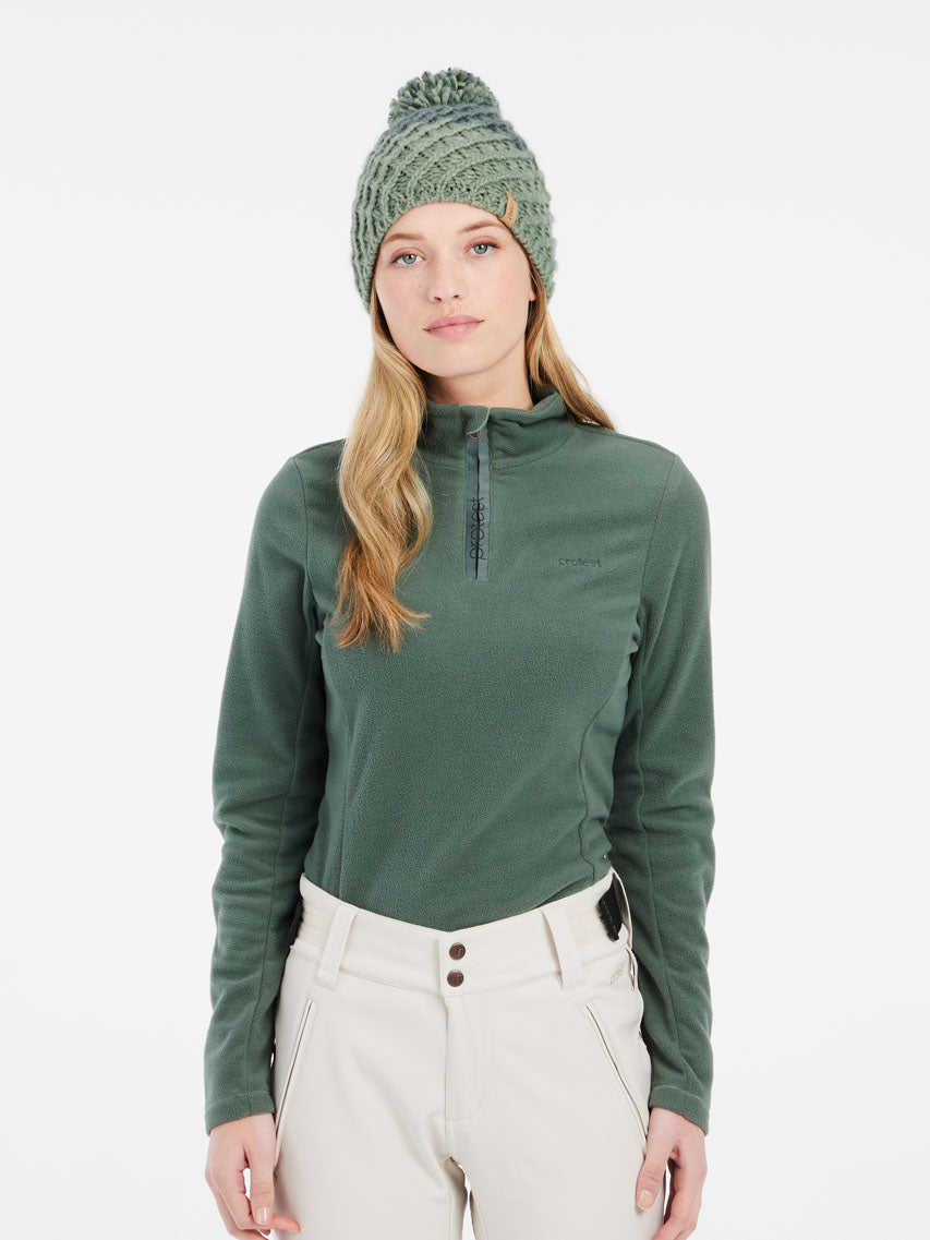 PROTEST MUTEZ 1/4 Zip Top | Evergreen