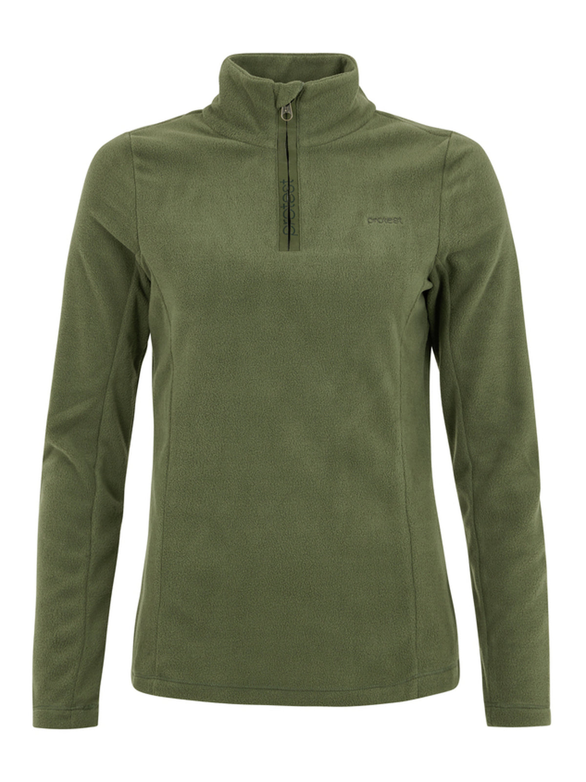 PROTEST MUTEZ 1/4 zip top | Botanic Green