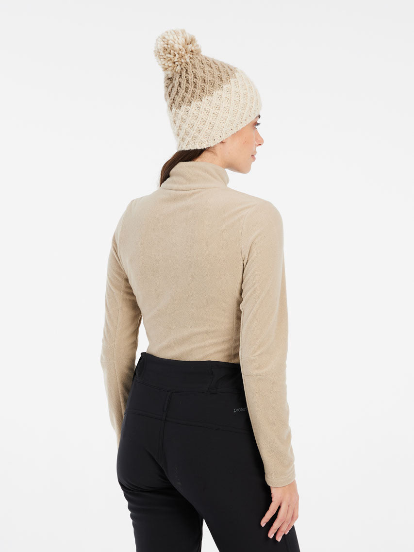 PROTEST MUTEZ 1/4 Zip Top | BambooBeige