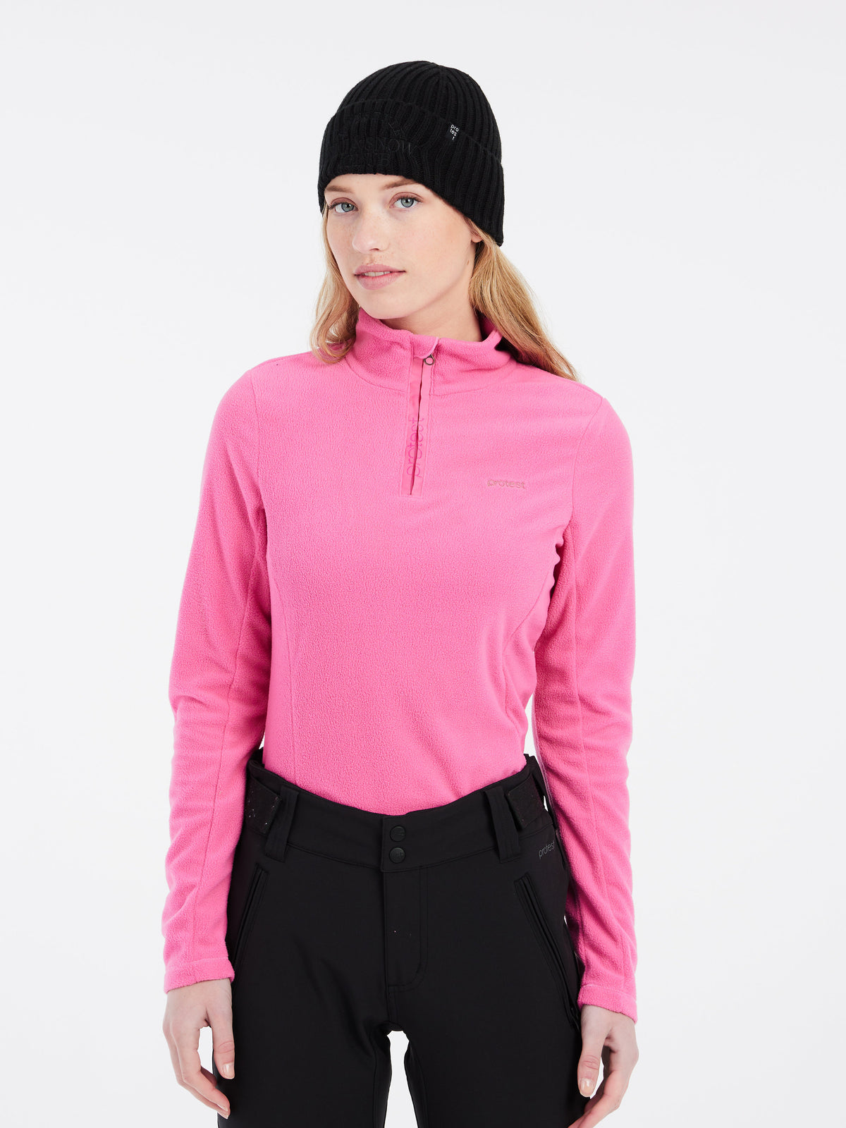 PROTEST MUTEZ 1/4 zip top | Foxy Pink