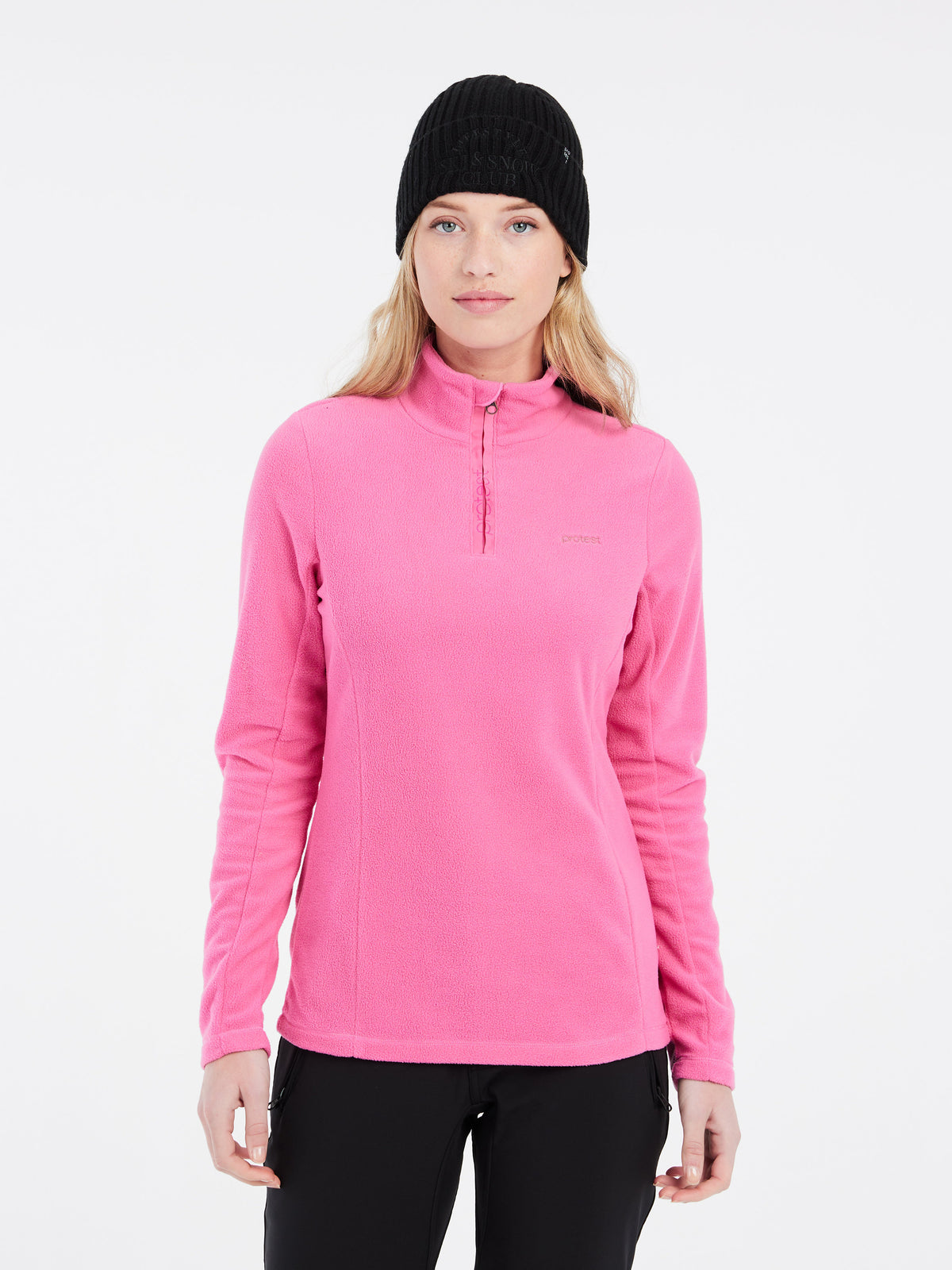 PROTEST MUTEZ 1/4 zip top | Foxy Pink