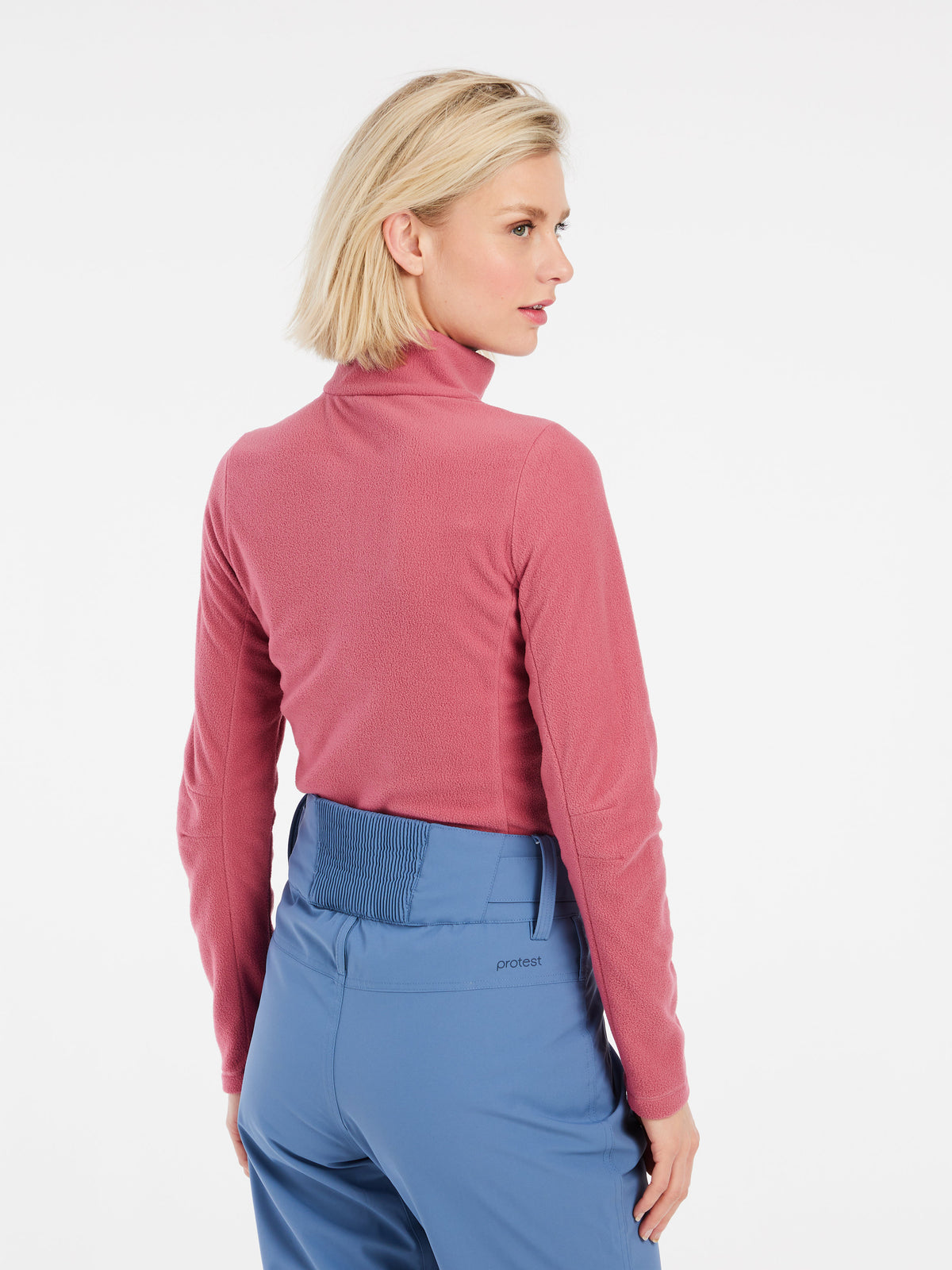 PROTEST MUTEZ 1/4 zip top | Rose Dust