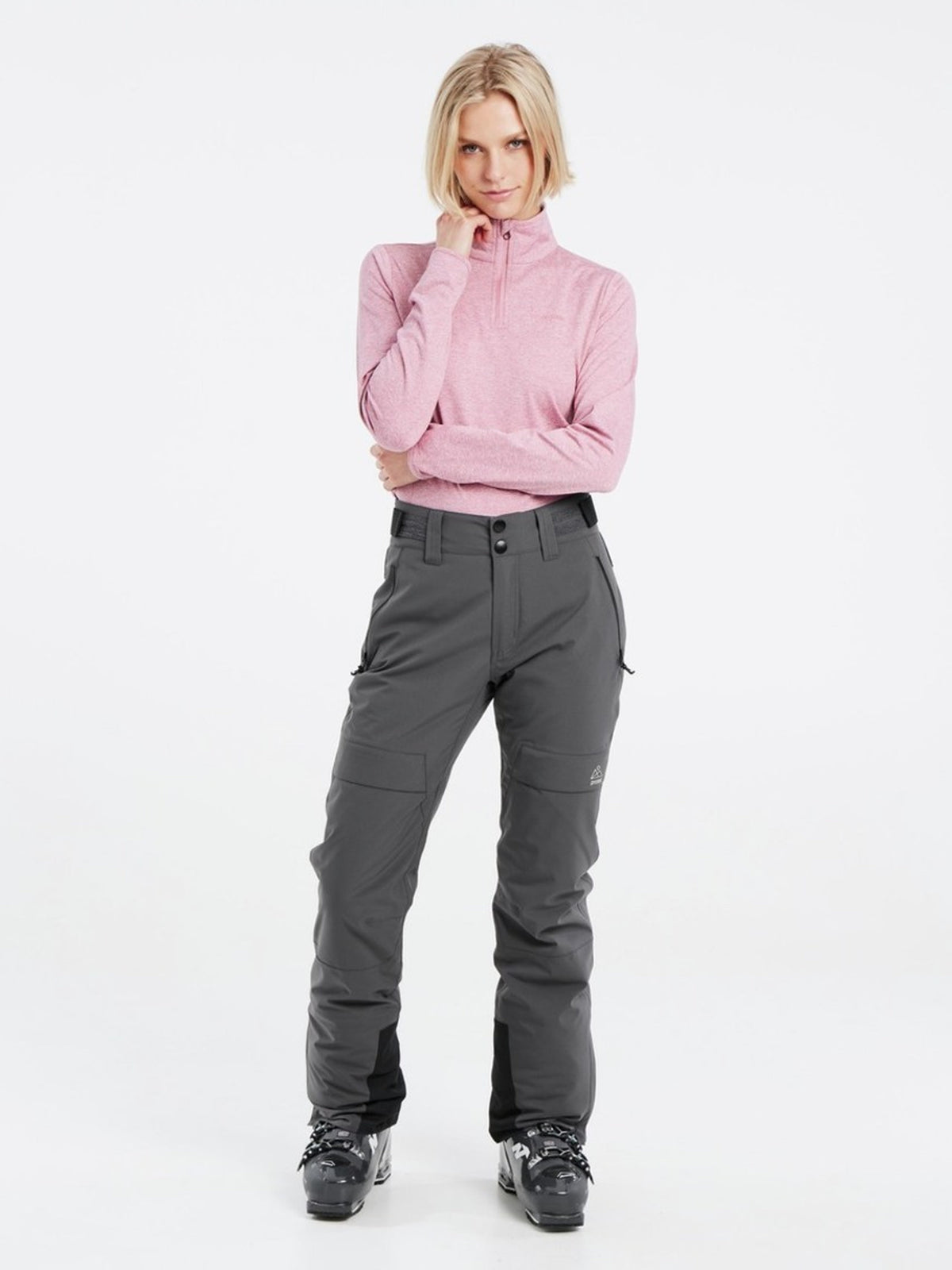 PROTEST FABRIZM 1/4 zip top | Cameo Pink