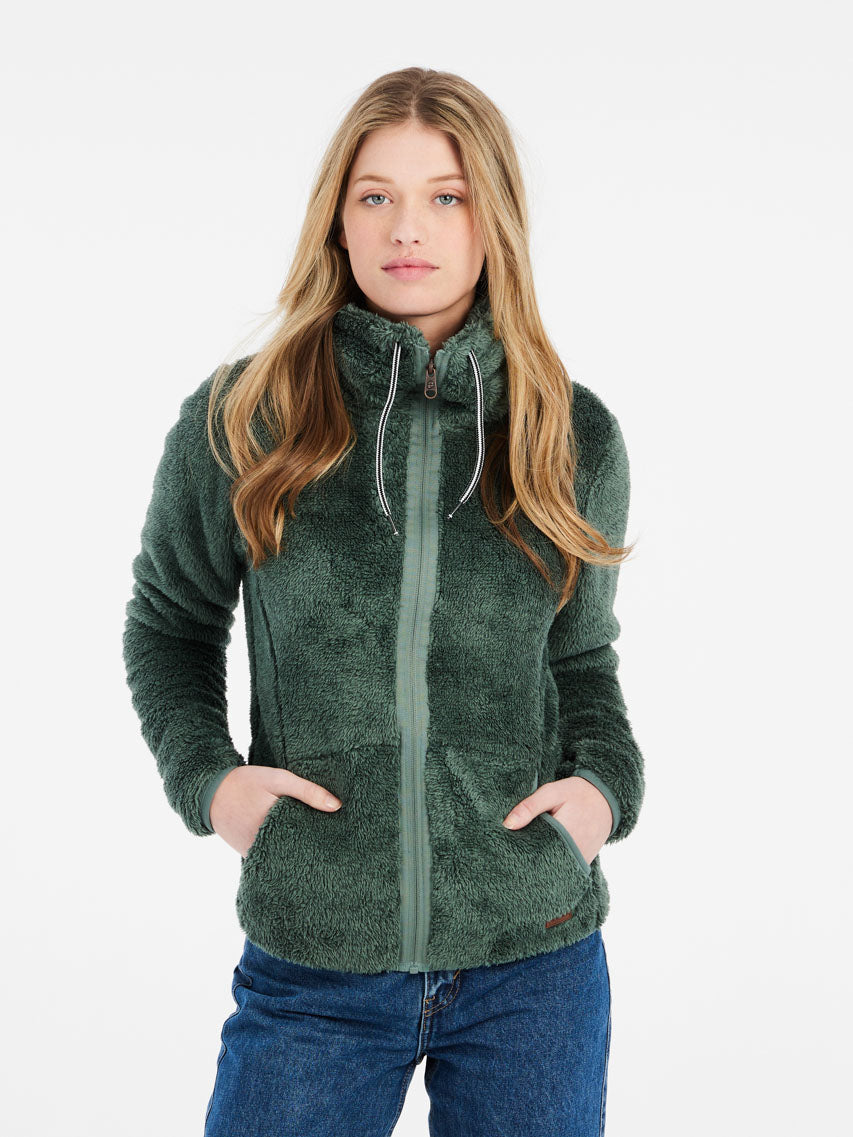 PROTEST RIRI Full Zip Top | Evergreen