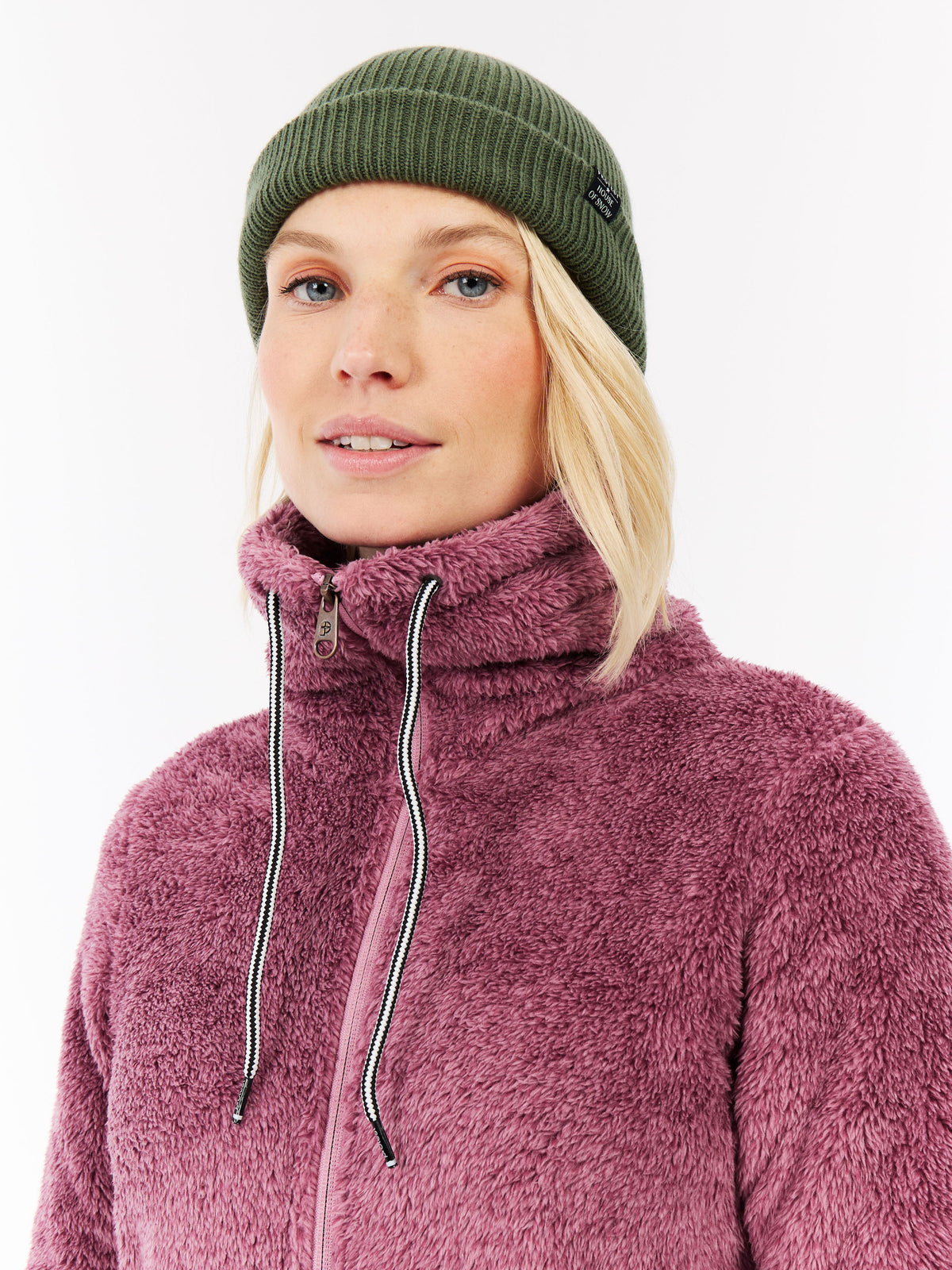 PROTEST RIRI Full Zip Top | Vintage Pink