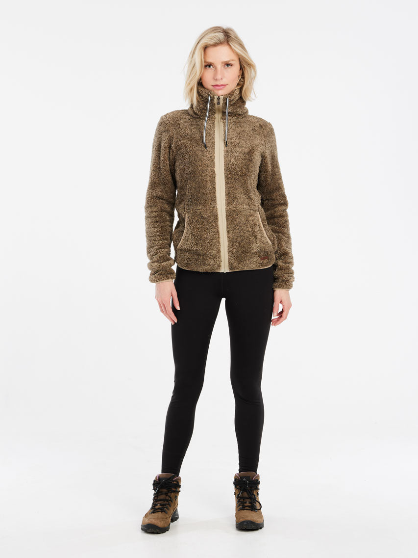 PROTEST RIRI Full Zip Top | BambooBeige