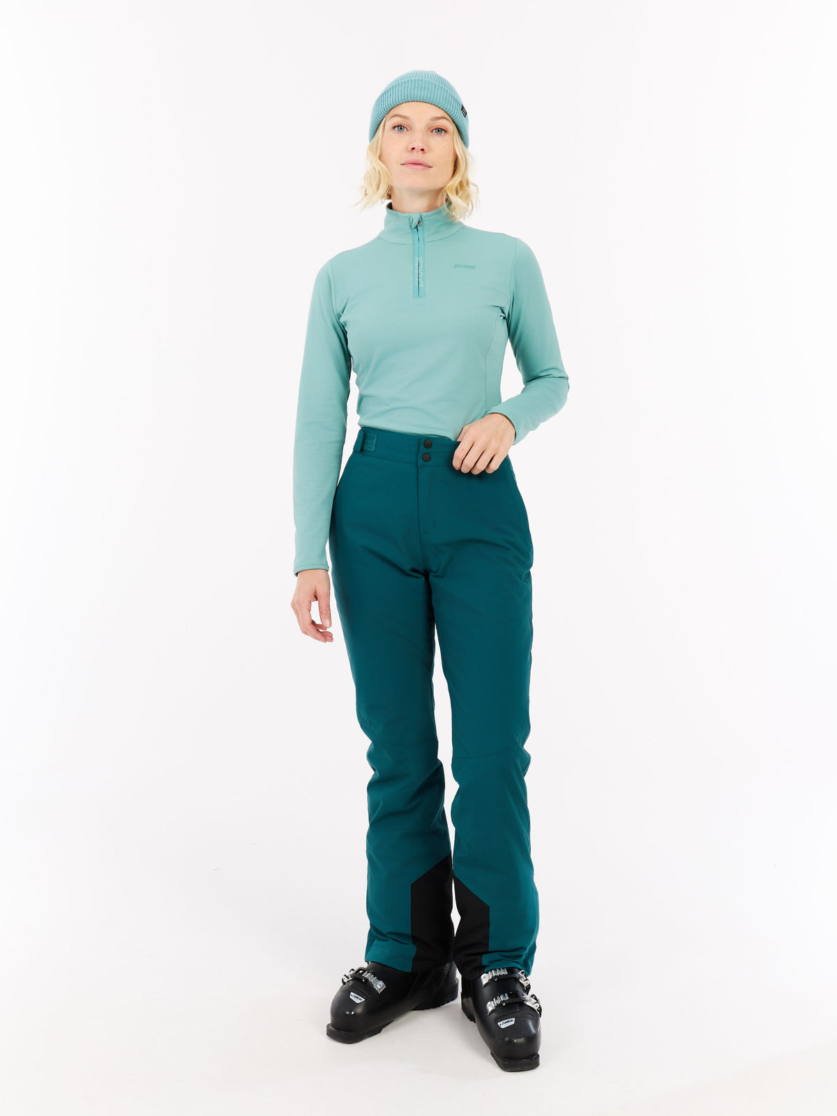 PROTEST REFABRIZ 1/4 Zip Top | Glacial Blue